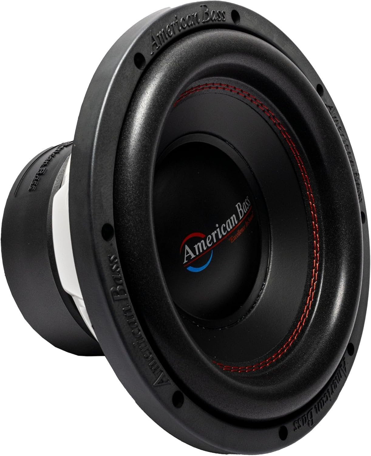 American Bass DX Series 10" Car Subwoofer, 600W Peak / 300W RMS, 4 Ohm High-Performance Subwoofer with White Stamped Basket, Foam Surround, and Double Magnet for Car Audio Systems