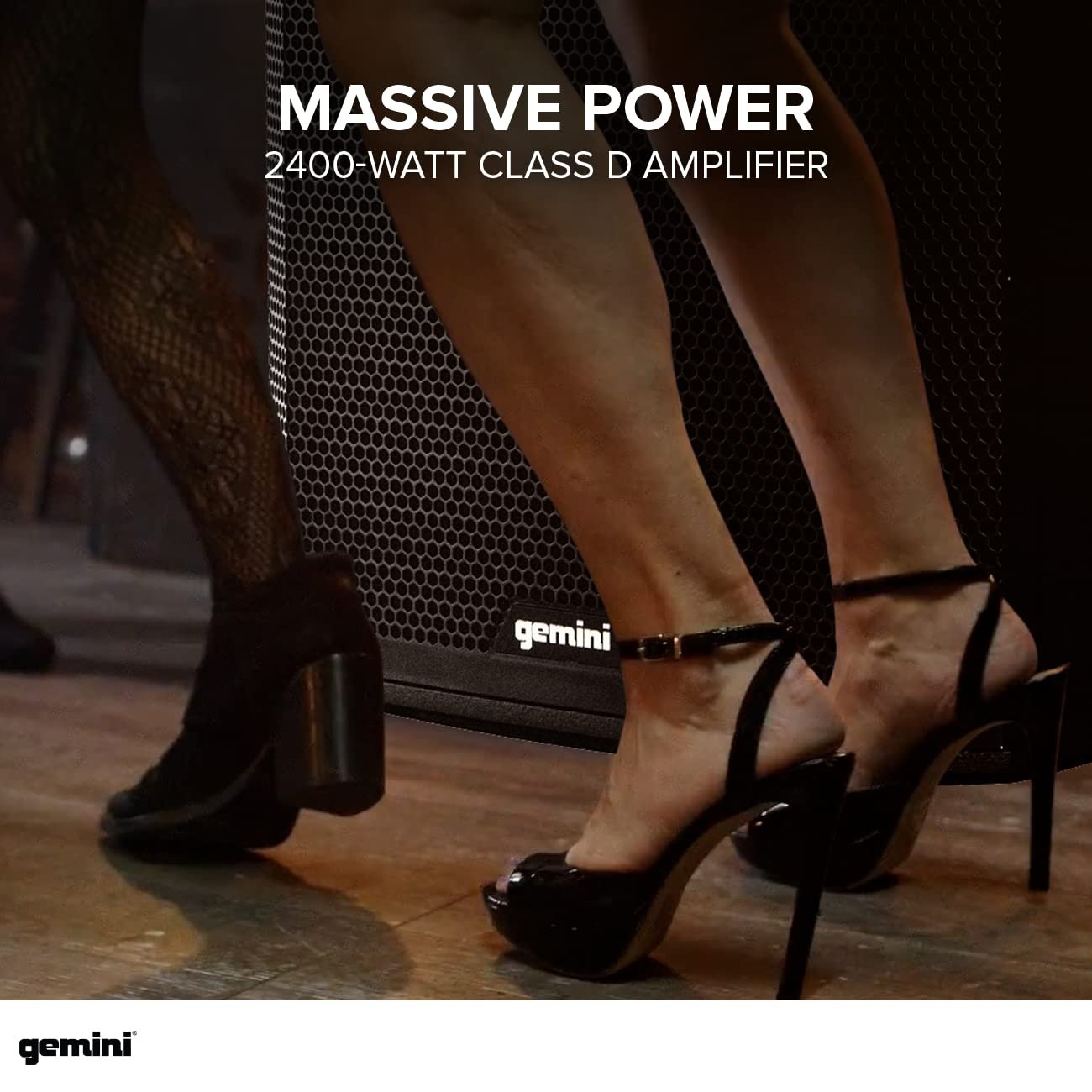 Gemini Sound ZRX-S18BT Ultra-High-Power 2400W Peak Bluetooth Subwoofer - 18in Front Firing, High Excursion for DJ/Outdoor, Portable with XLR, TWS, 600W RMS