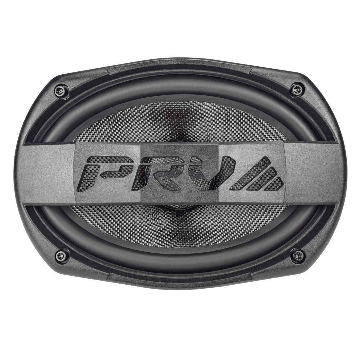 PRV AUDIO Carbon Fiber 6x9 Midrange Speaker 500 Watts 4 Ohm Neodymium 69MR500CF-NDY-4 Water Resistant Pro Audio Loudspeaker for Boat UTV 4-Wheeler Motorcycle (2 Speakers)