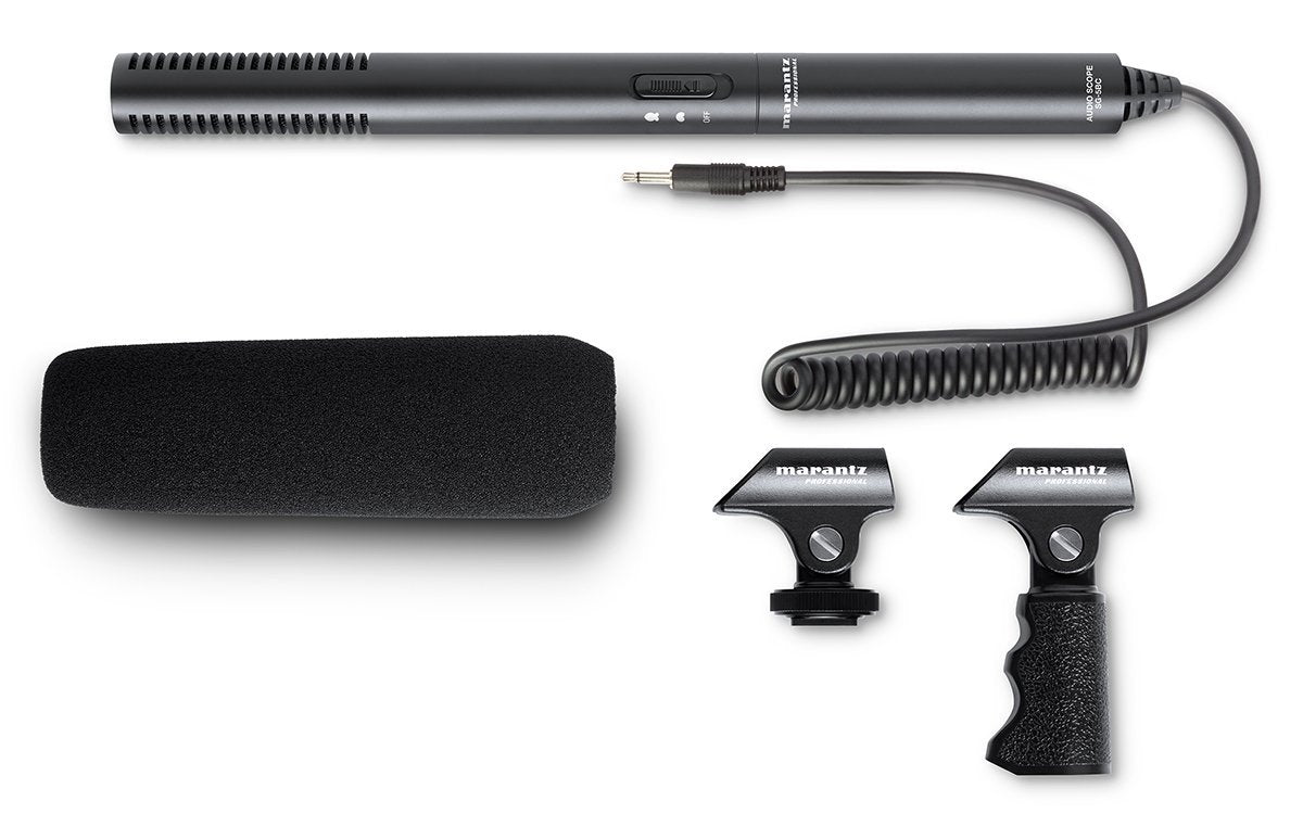 Marantz Professional Audio Scope SG-5BC | Battery-Powered Short Shotgun Microphone with 3.5mm Integral Cable