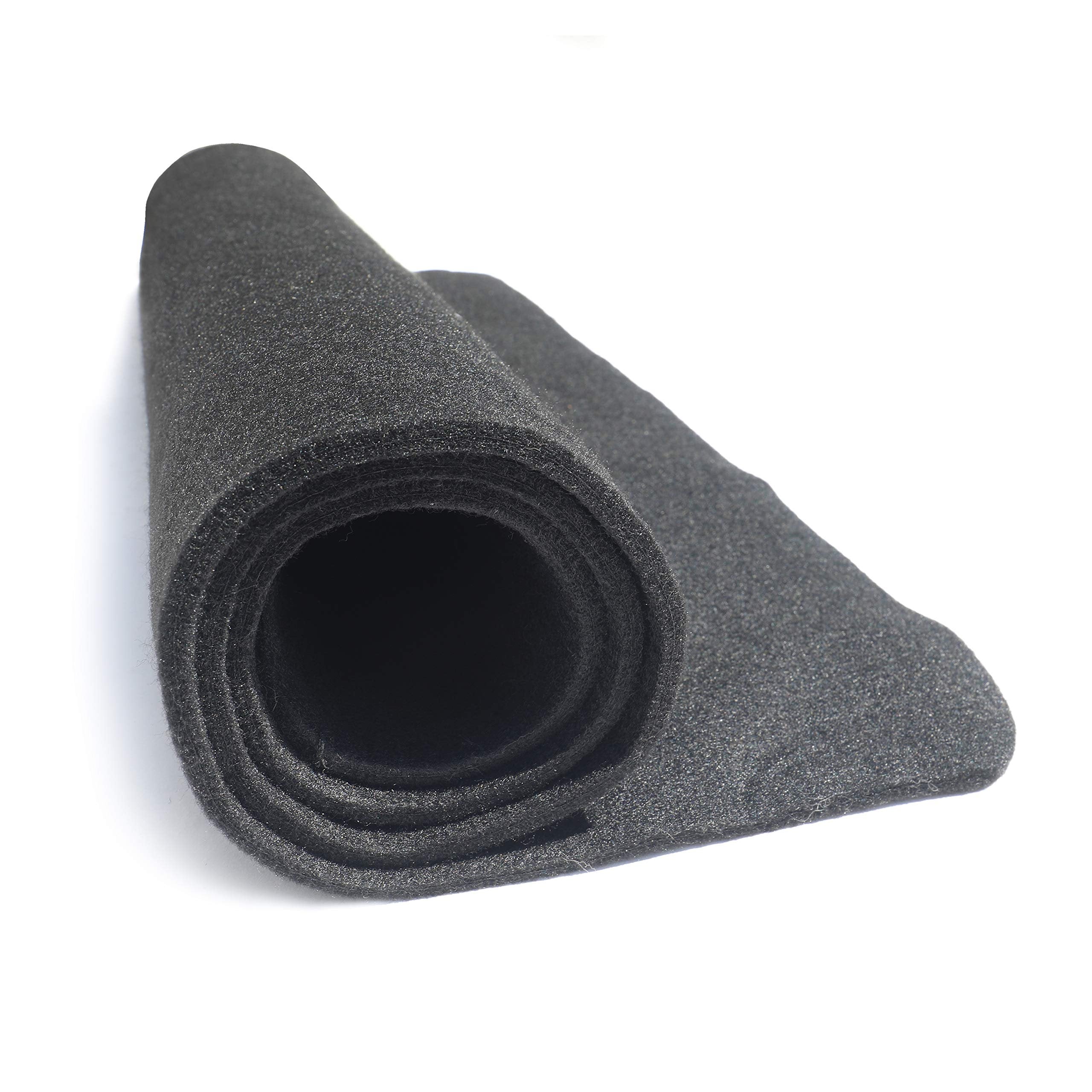 Diversitech Outdoor Gas Grill BBQ Floor Mat 48" x 30" - Absorbant Protection for Decks & Patios, Black