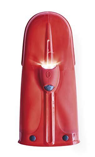 Mastrad Silicone Oven Mitt with LED Light - Lights Up Oven Or BBQ - Non Slip Grooves and Cotton Lining