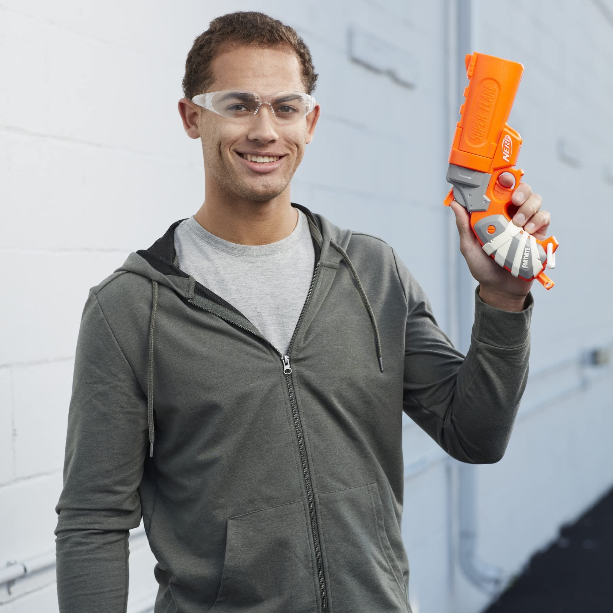 Nerf Fortnite Flare Dart Blaster, Break-Open Dart Loading, Includes 3 Mega Darts That Whistle Through The Air, Pull-Down Priming Handle