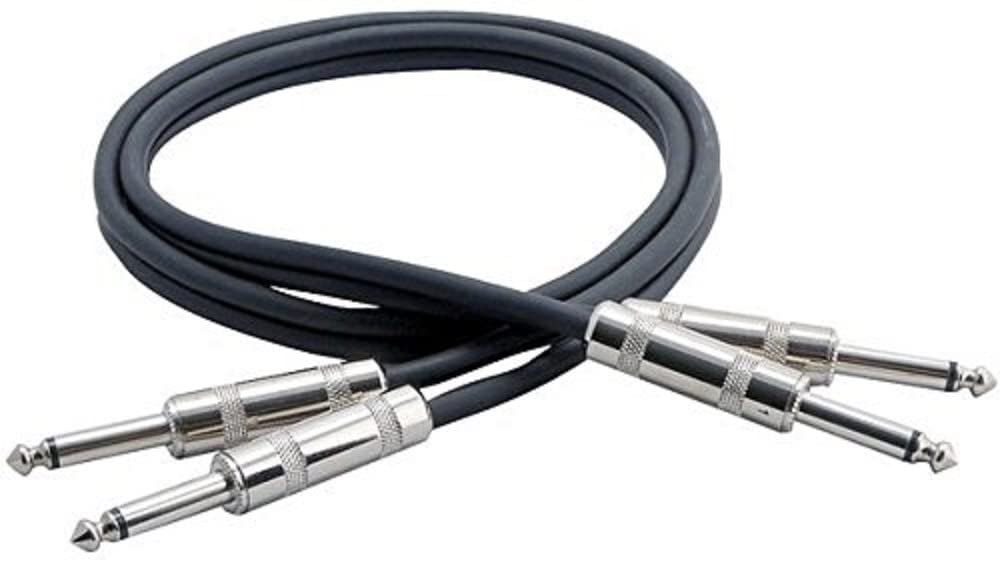 Pyle-Pro PCBL2F3 Premium Quality 3 Ft Dual 1/4'' Male To 1/4'' Male Jack