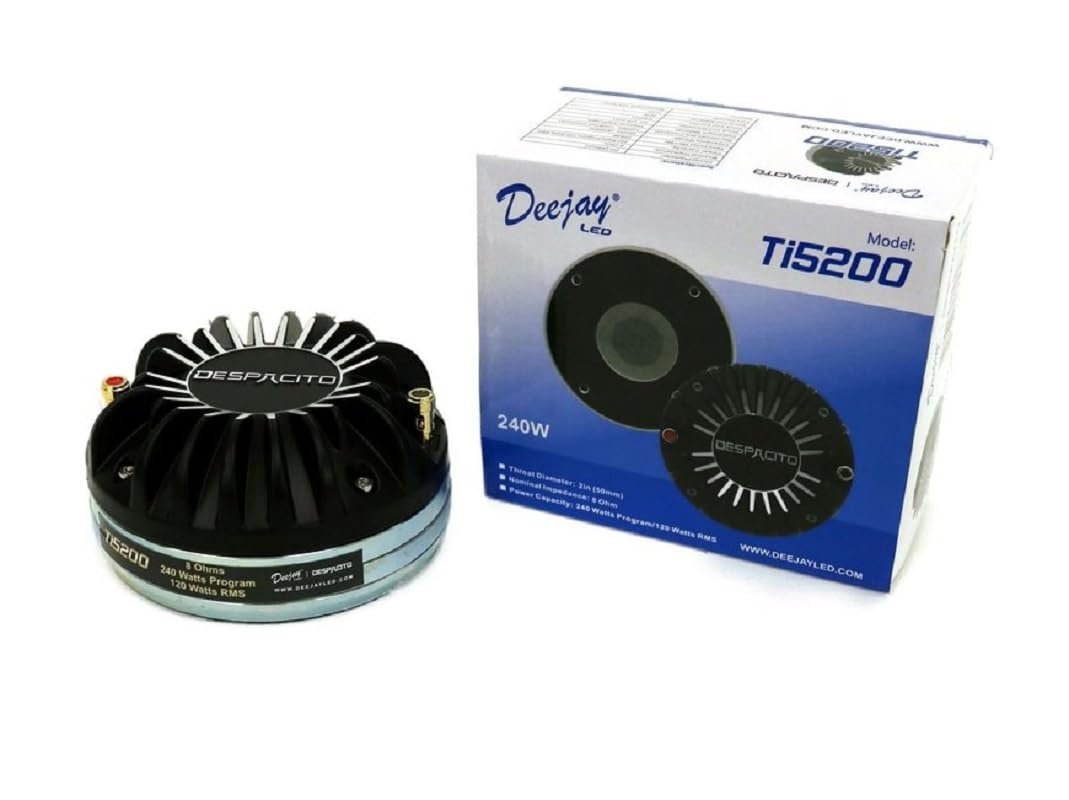 DEEJAY LED TI5200 DJL Despacito 2-inch Titanium Neo Driver Small Speaker 8 Ohm 120 Watts RMS 240 Watts Program