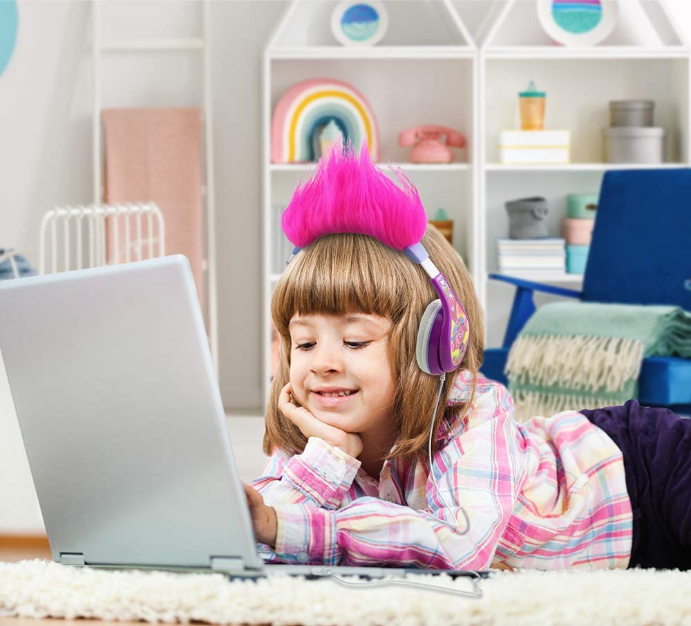 eKids KIDSDESIGN eKids Kids Troll Headphones, Trolls, TR140EXV8