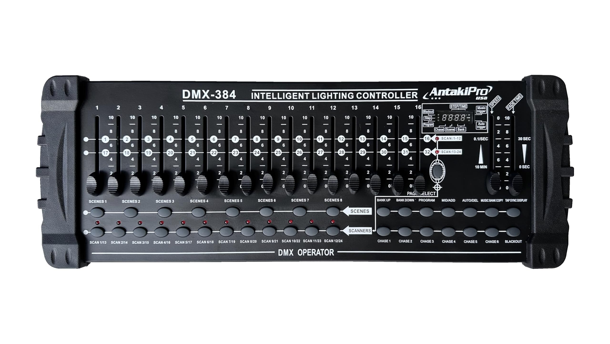ANTAKIPRO AP-DMX1 Lighting Console DMX Controller 12 Intelligent Lights of up to 32 Channels Ideal for DJs Stage Productions Event Require Dynamic Lighting Control
