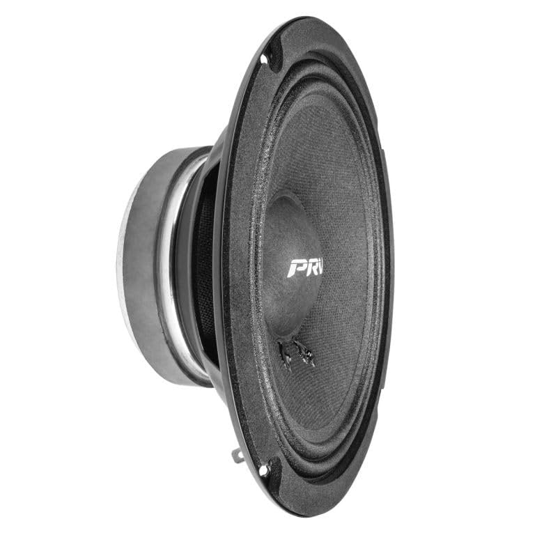 PRV AUDIO 6.5 Inch Car Speakers 200 Watts 4 Ohm, 6MB100-4 Factory Replacement Car Door Speakers (Pair) Shallow Profile