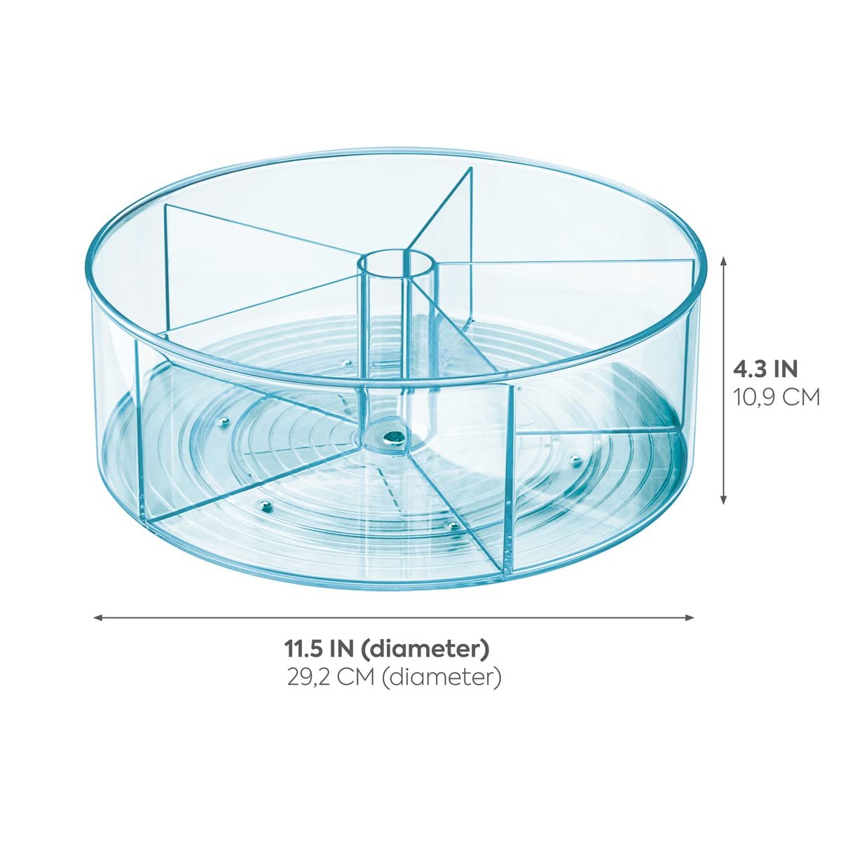 iDesign Linus Turntable, Blue