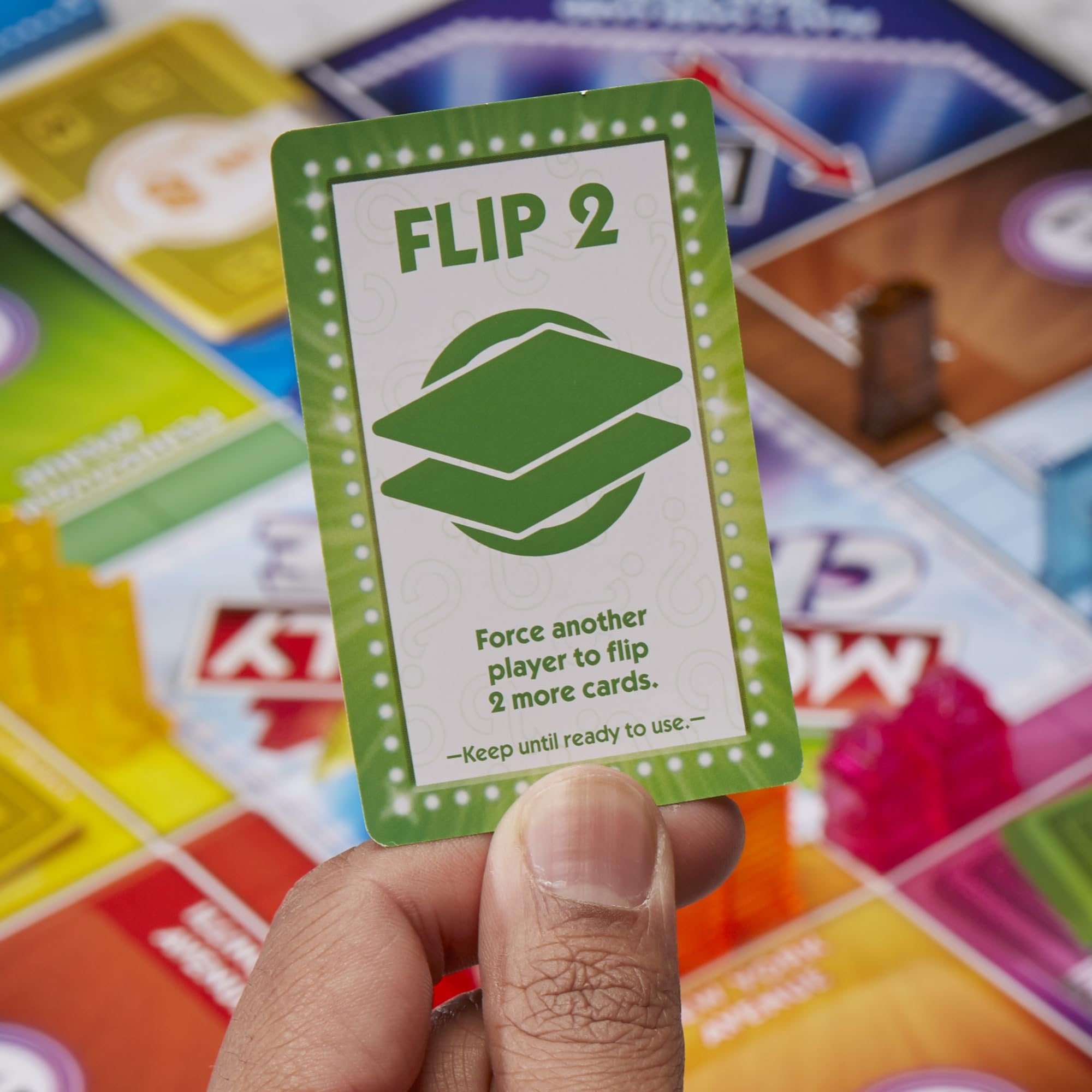 Monopoly Chance Board Game for Adults and Kids | Fast-Paced Family Party Game | Ages 8+ | 2-4 Players | 20 Mins. Average (Amazon Exclusive)