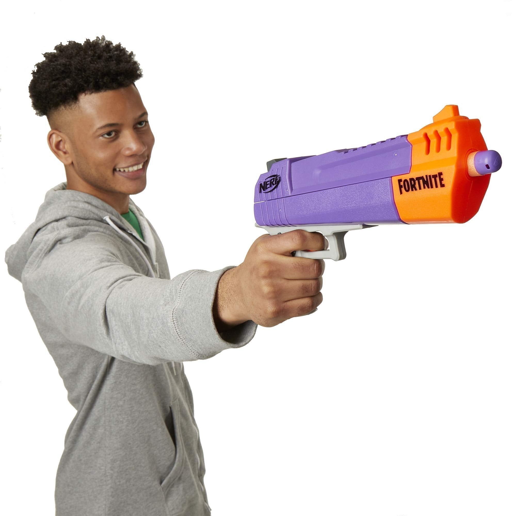Nerf Fortnite HC-E Mega Dart Blaster - Includes 3 Official Mega Fortnite Darts - for Youth, Teens, Adults