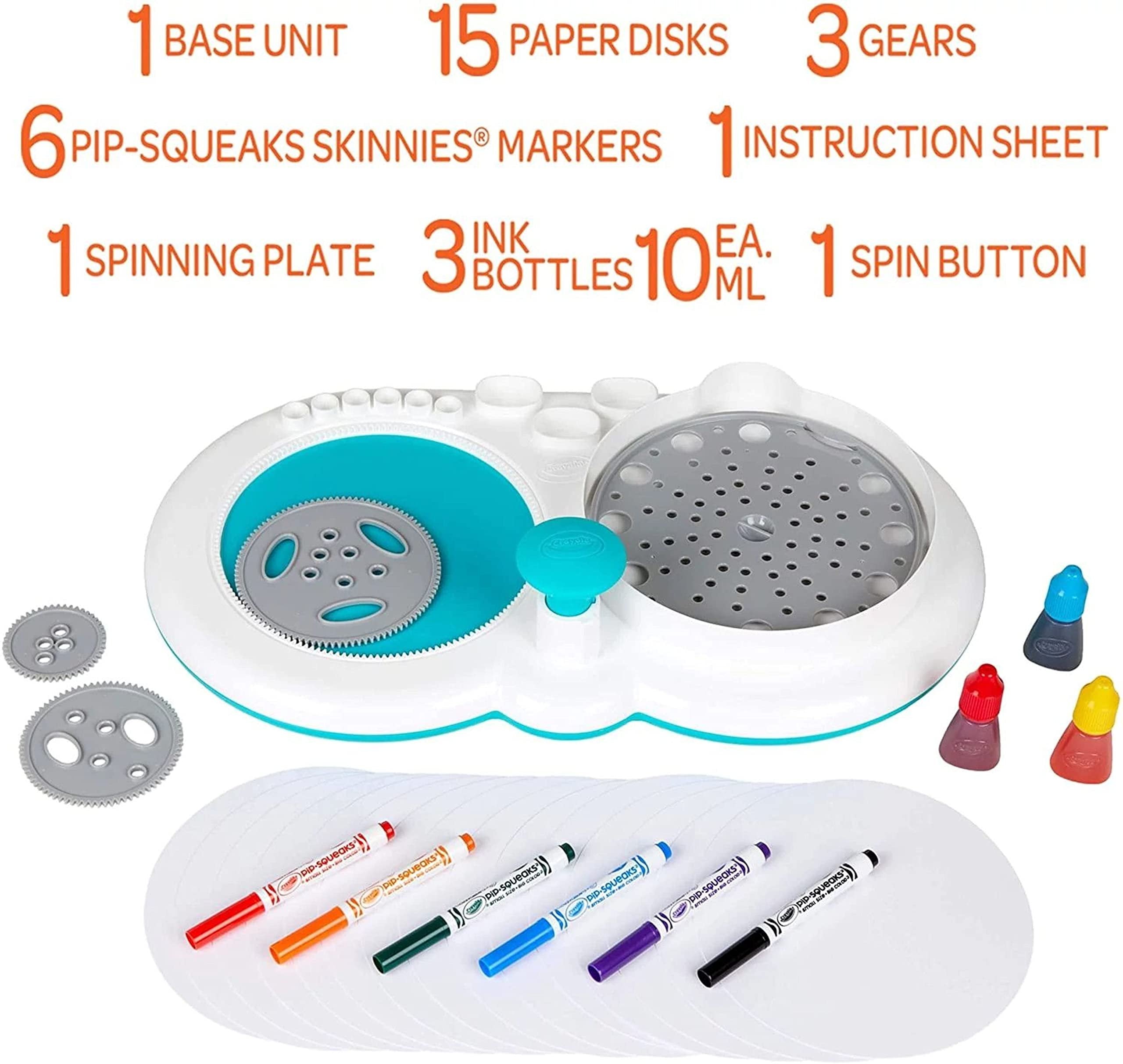 Crayola Spin & Spiral Art Station, DIY Crafts, Toys for Boys & Girls, Gift, Age 6, 7, 8, 9