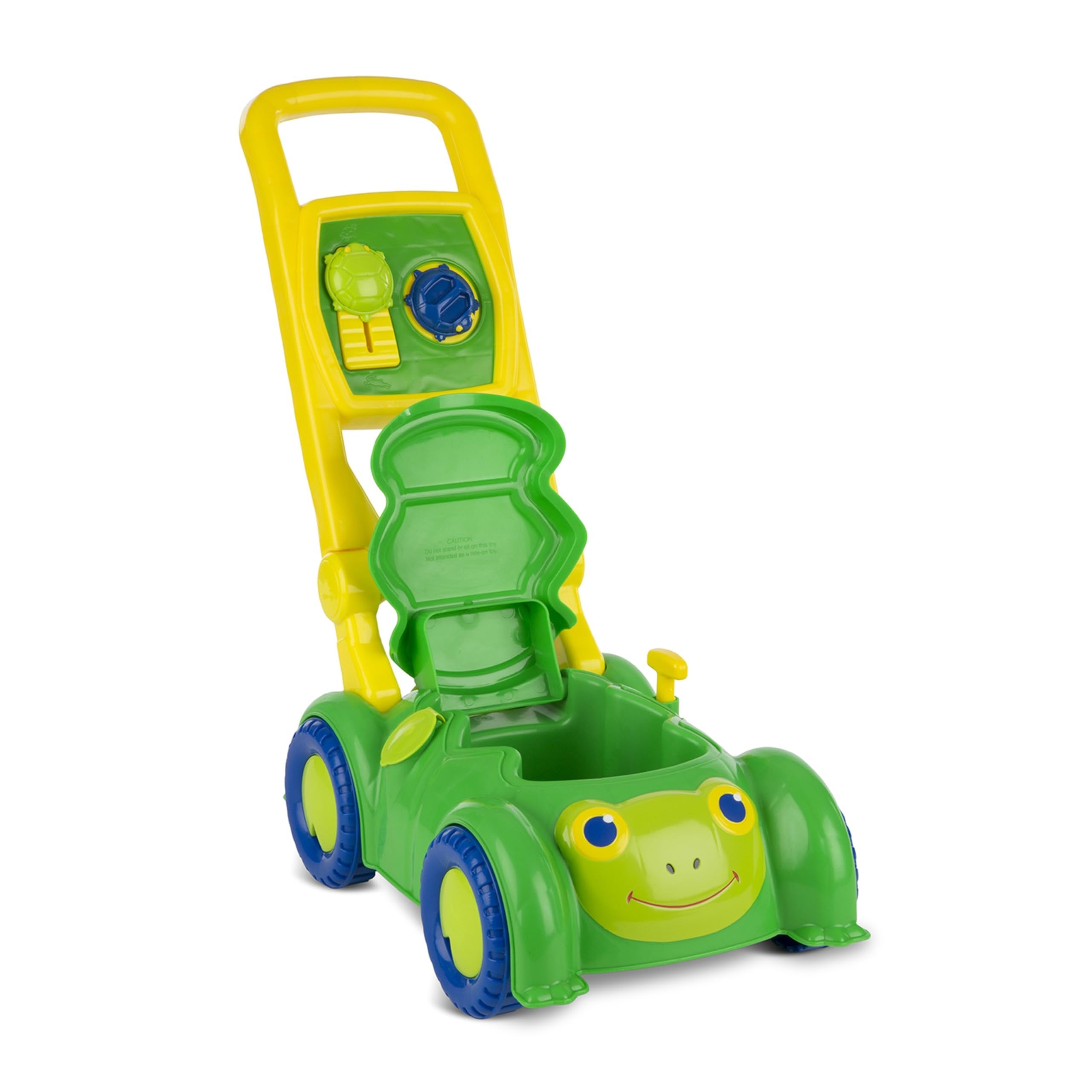Melissa & Doug Sunny Patch Snappy Turtle Lawn Mower - Pretend Play Toy for Kids