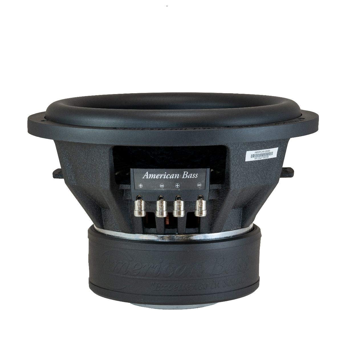 American Bass Usa XR 12D4 2400W Max Dual 4Ω 12" Subwoofer,Black