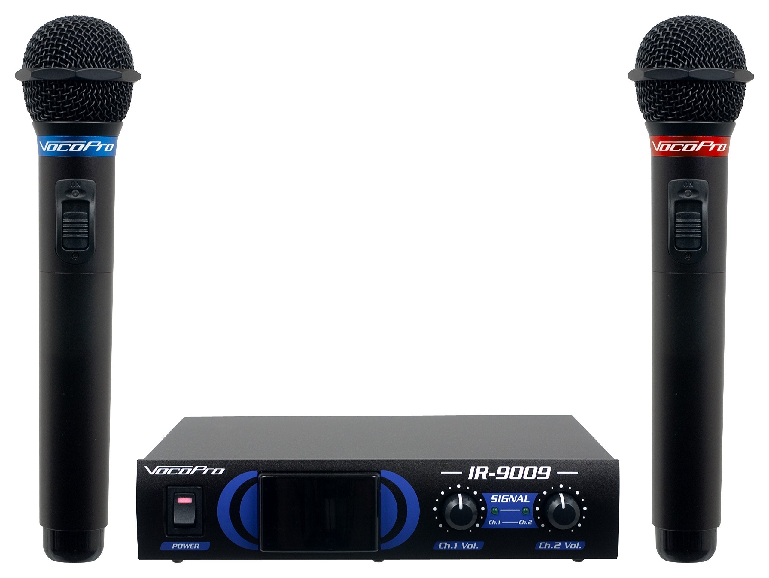 VocoPro Microphone System, Black, 2X2X2 (IR-9009-1)