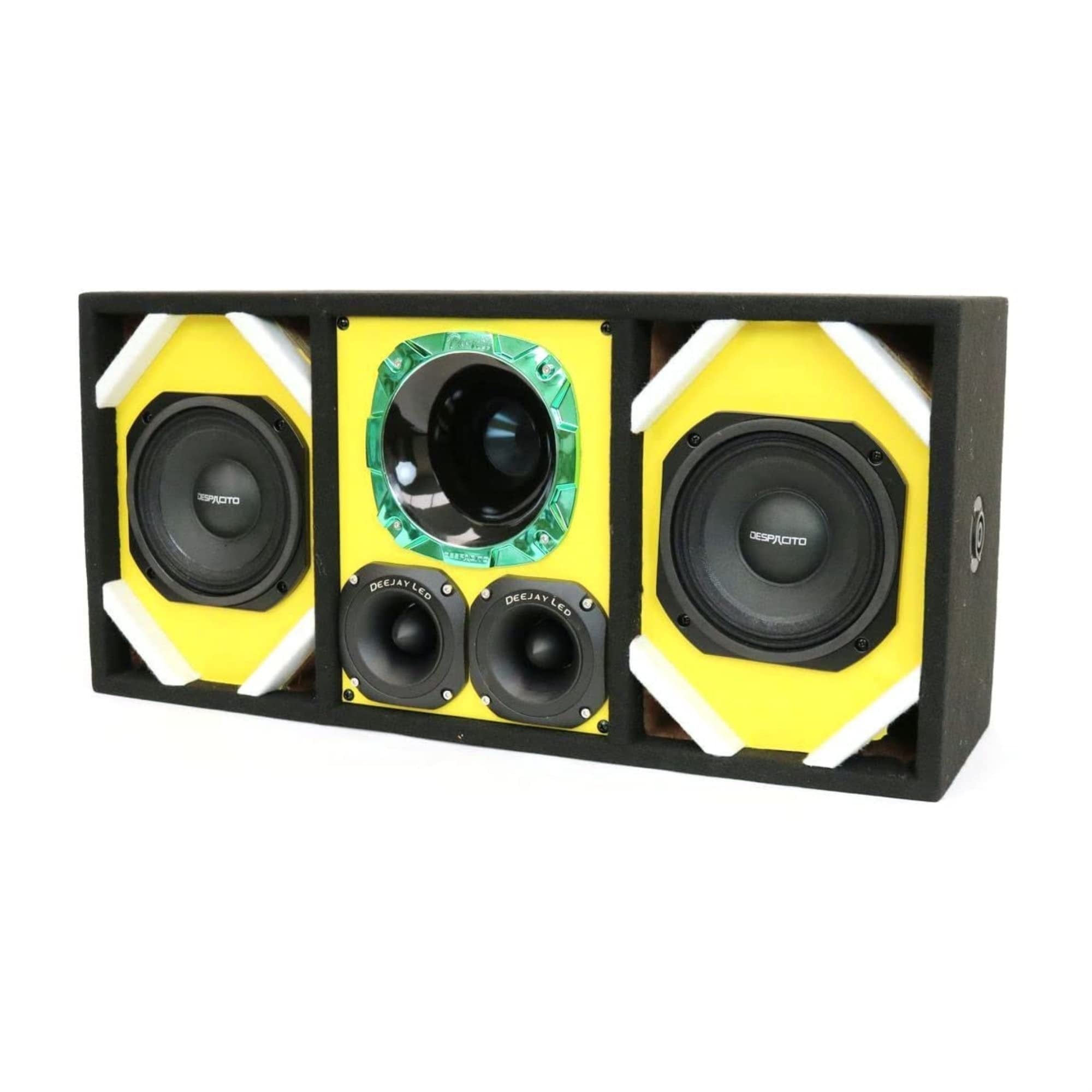 DEEJAY LED TBH6YELLOW DEEJAYLED 2 6" Despacito Horn 2 TW Brazi