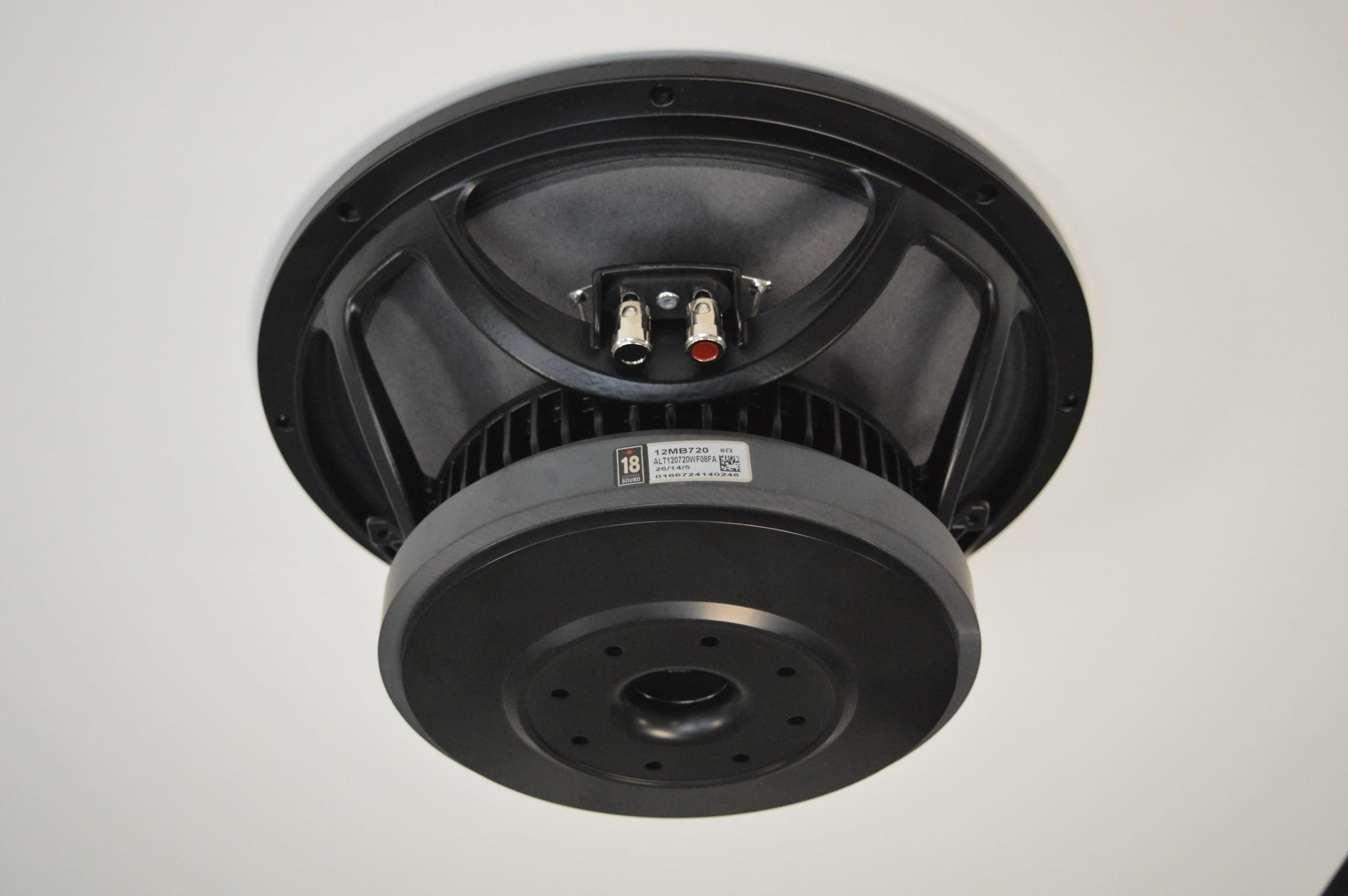 18 Sound 12MB720-8 Midbass Driver 500 Watts AES 1000 Watts Peak Compact 2-Way Reflex Enclosures 8-Ohms PRO Audio Car Motorcycle Component Speaker