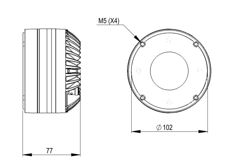 B&C Speakers DRV785TN8 HF Driver Titanium Diaphragm 110 Watts Rms 220 Watts Peak 8 Ohms Loudspeaker Motorcycle Car Pro Audio Components Speaker - DRV785TN-8