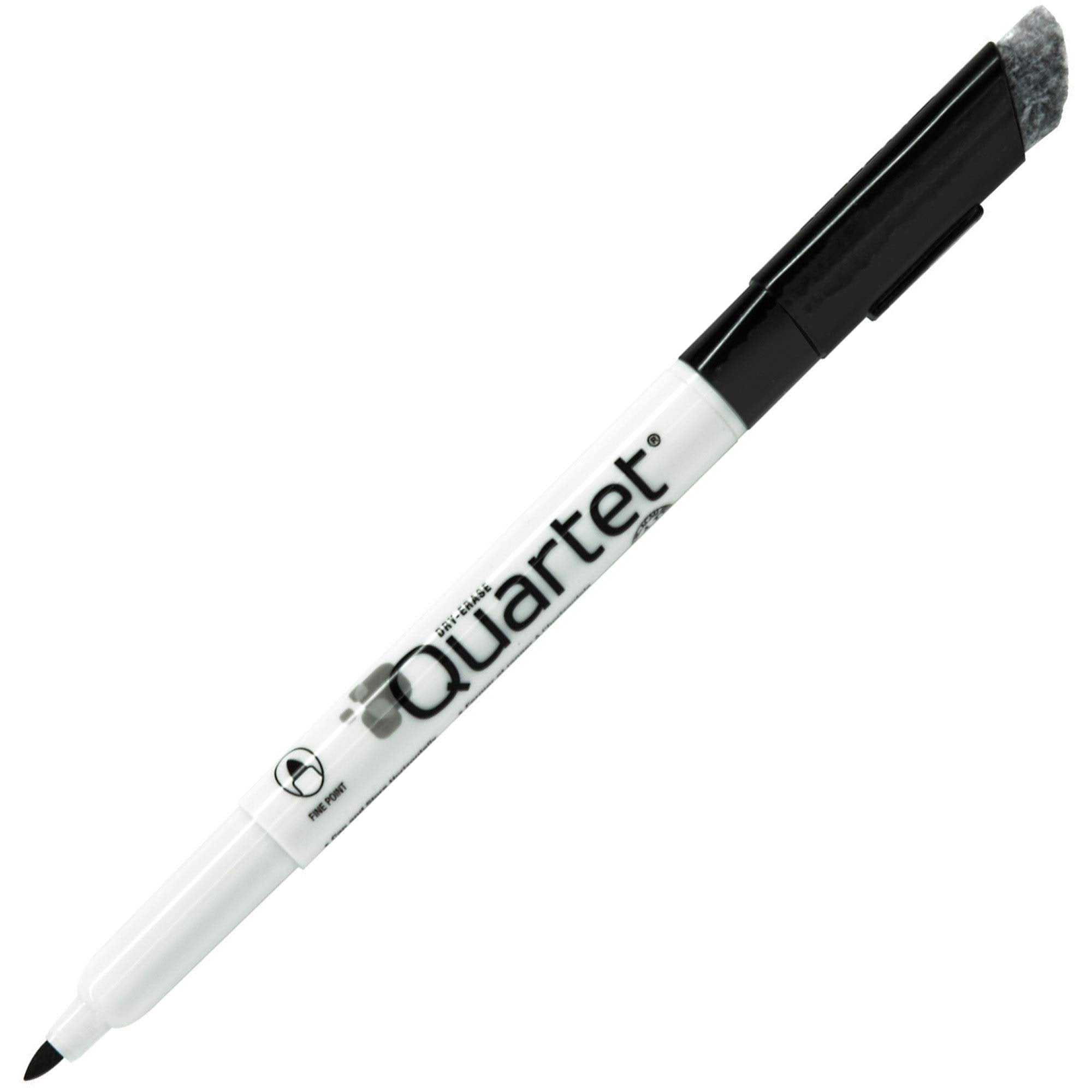 Quartet 51989692 Dry-Erase Markers, Low Odor, Fine Point, Black