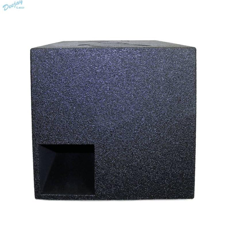 DEEJAY LED 1X15EPOXY DJL 15-inch Base Box for 15-in Woofer with Tuned Port and Durable Epoxy Coat Outer Finish, Embossed Logo