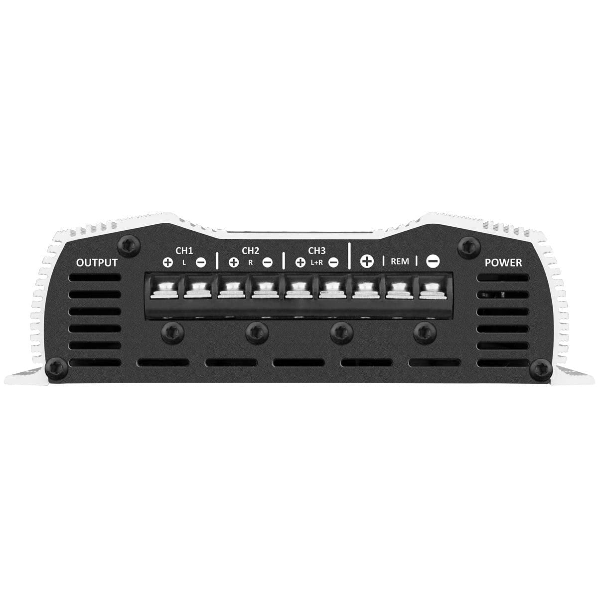 TARAMPS DS800X3.1 DS 800x3 800 Watts RMS 3 Channels 1 Ohm Amplifier Multichannel Class D Full Range, Crossover High/Low Pass Bridgedable, Aluminium, RCA, Car Show Power System