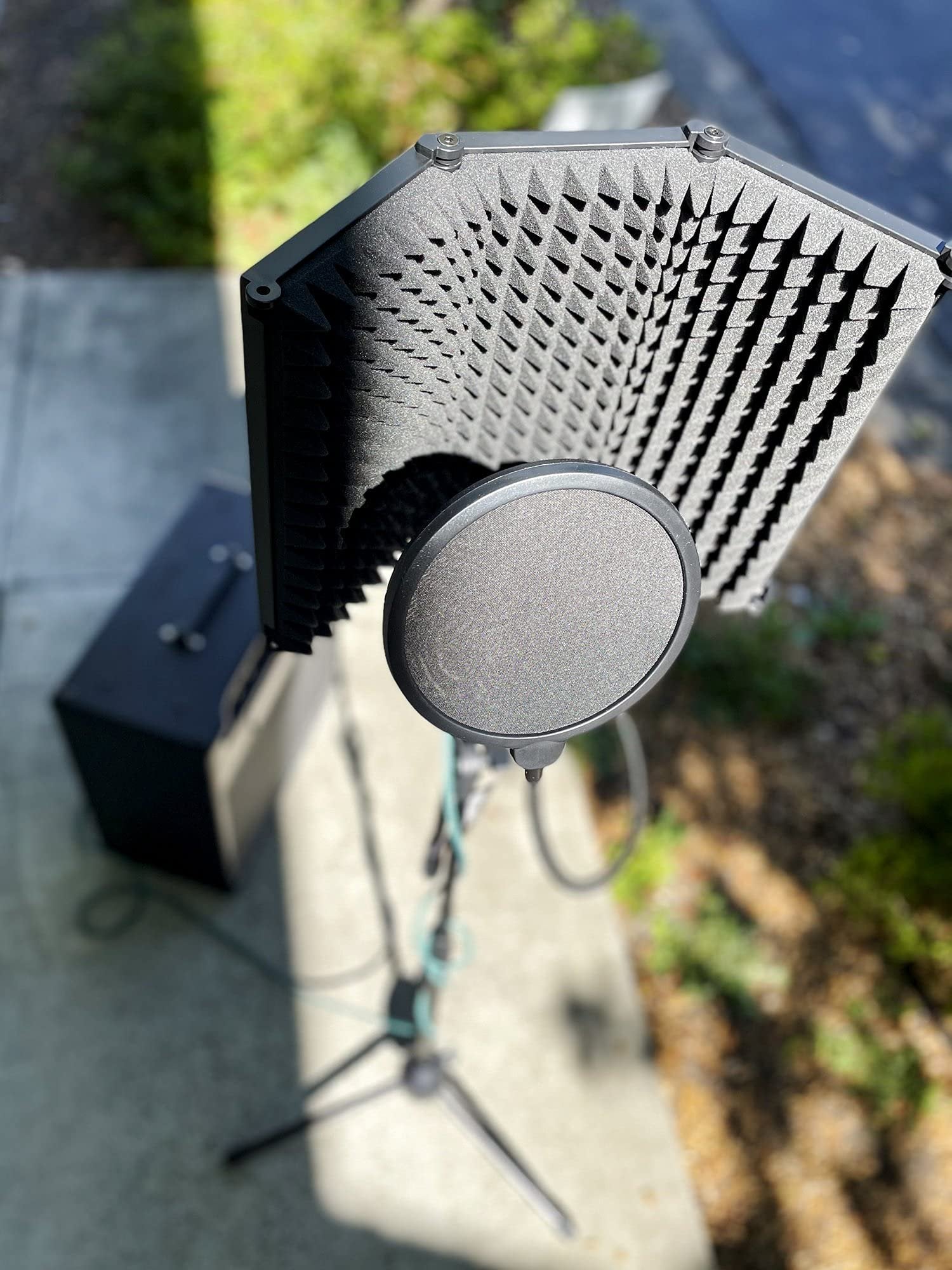 PIG HOG PHMISO Microphone Isolation Shield High Density Sound Isolating Foam Panels Portable Sound Booth