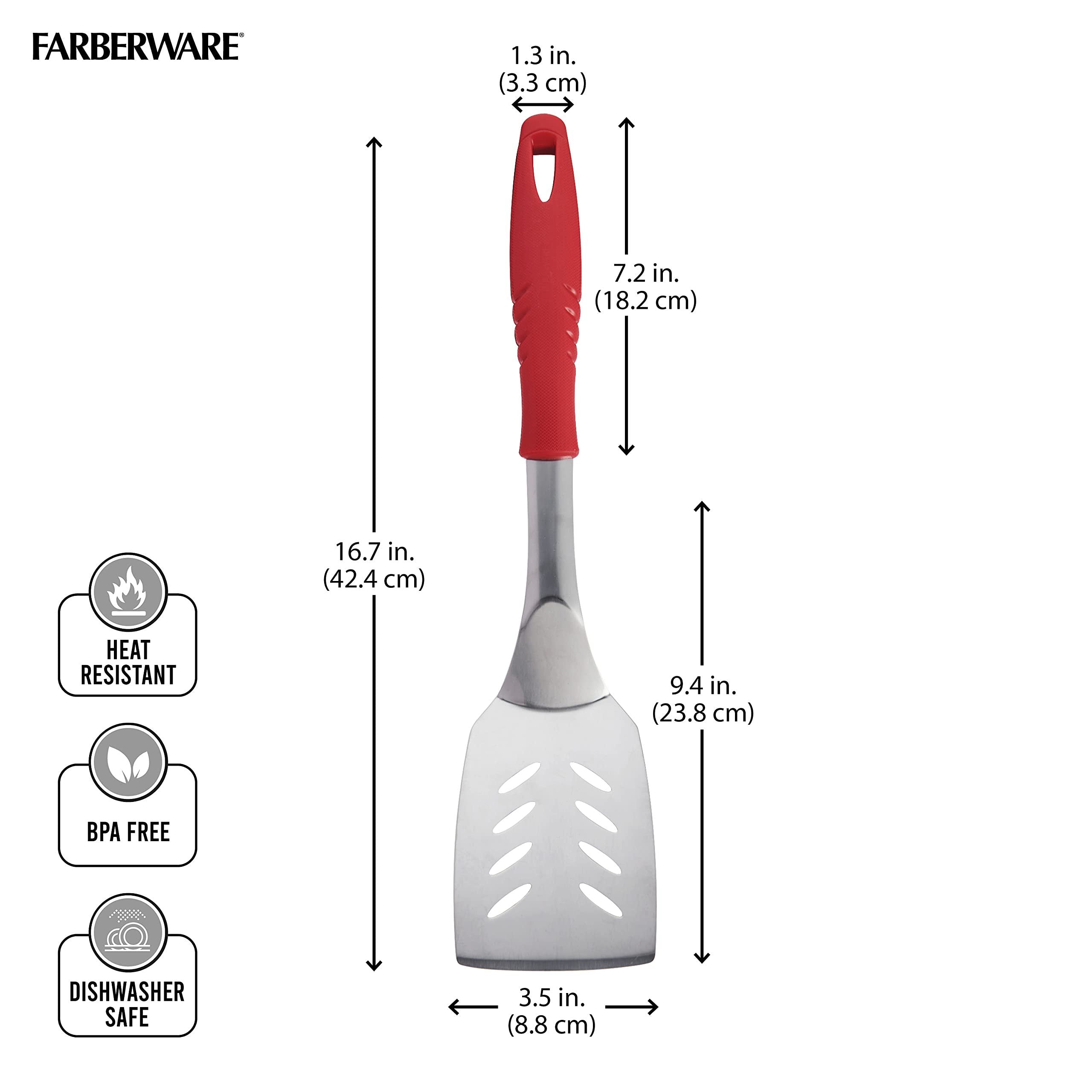 Farberware 5261916 Barbecue Turner, 1 EA, Red
