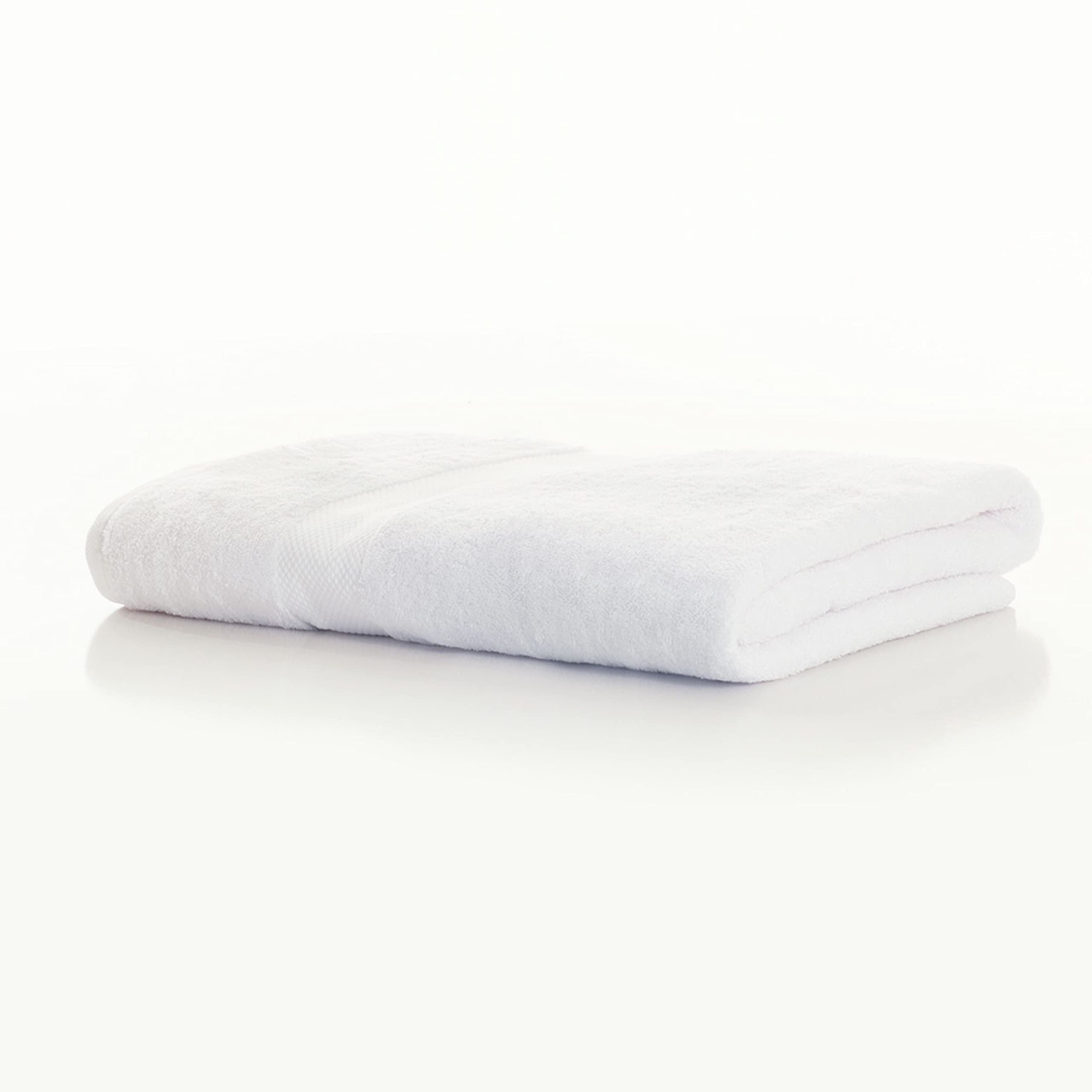 OCM Cotton Oversized Bath Sheet | White Solid | Bath Towels | Supersoft 36" x 72" Bathroom Towel | College & Dorm Essentials | Apartment or Bathroom Essentials…