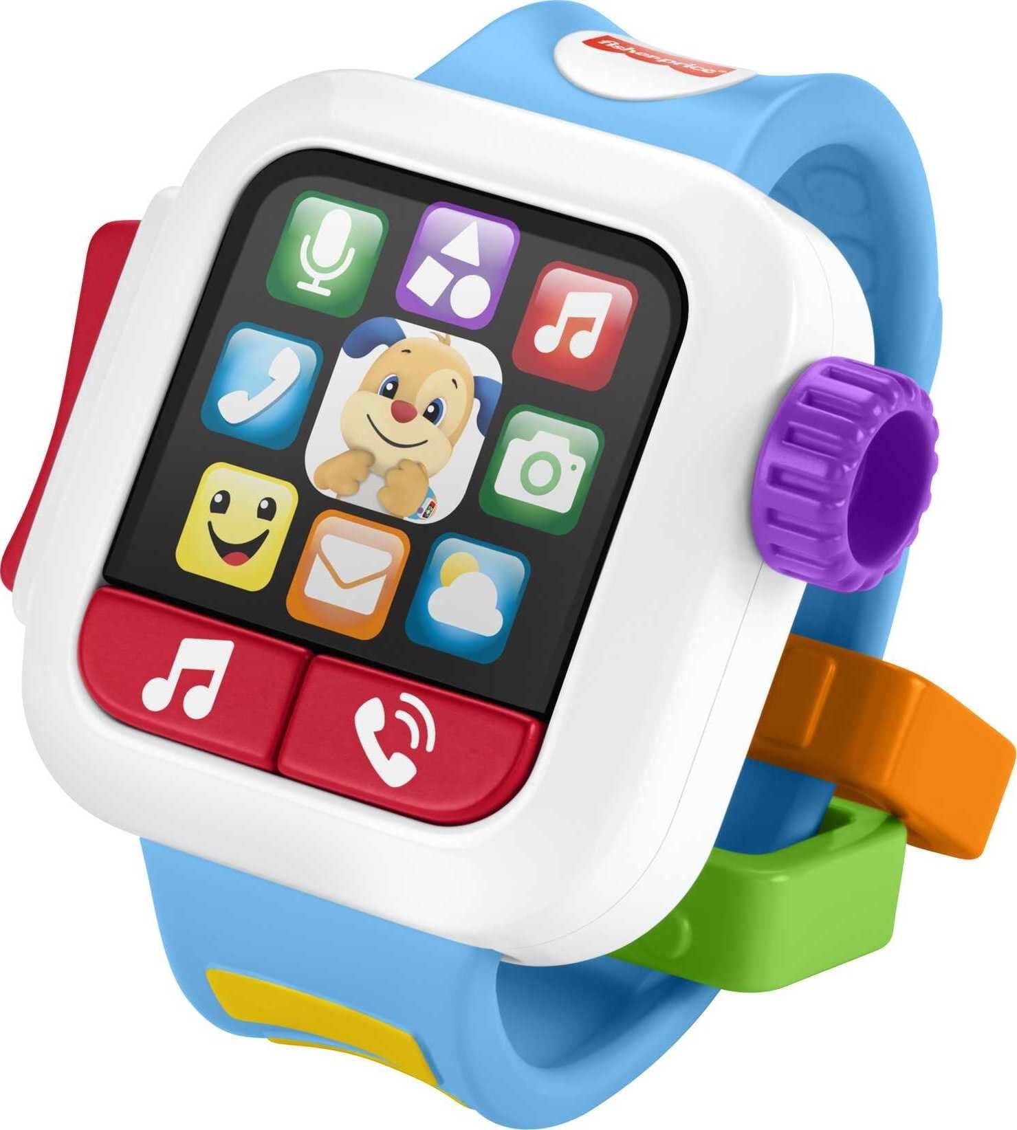 Fisher-Price Laugh & Learn Time to Learn Smartwatch Musical Learning Toy for Baby & Toddler