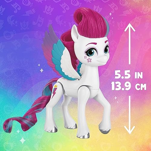 My Little Pony Toys Zipp Storm Style of The Day, 5-Inch Hair Styling Dolls with Fashions, Toys for 5 Year Old Girls and Boys