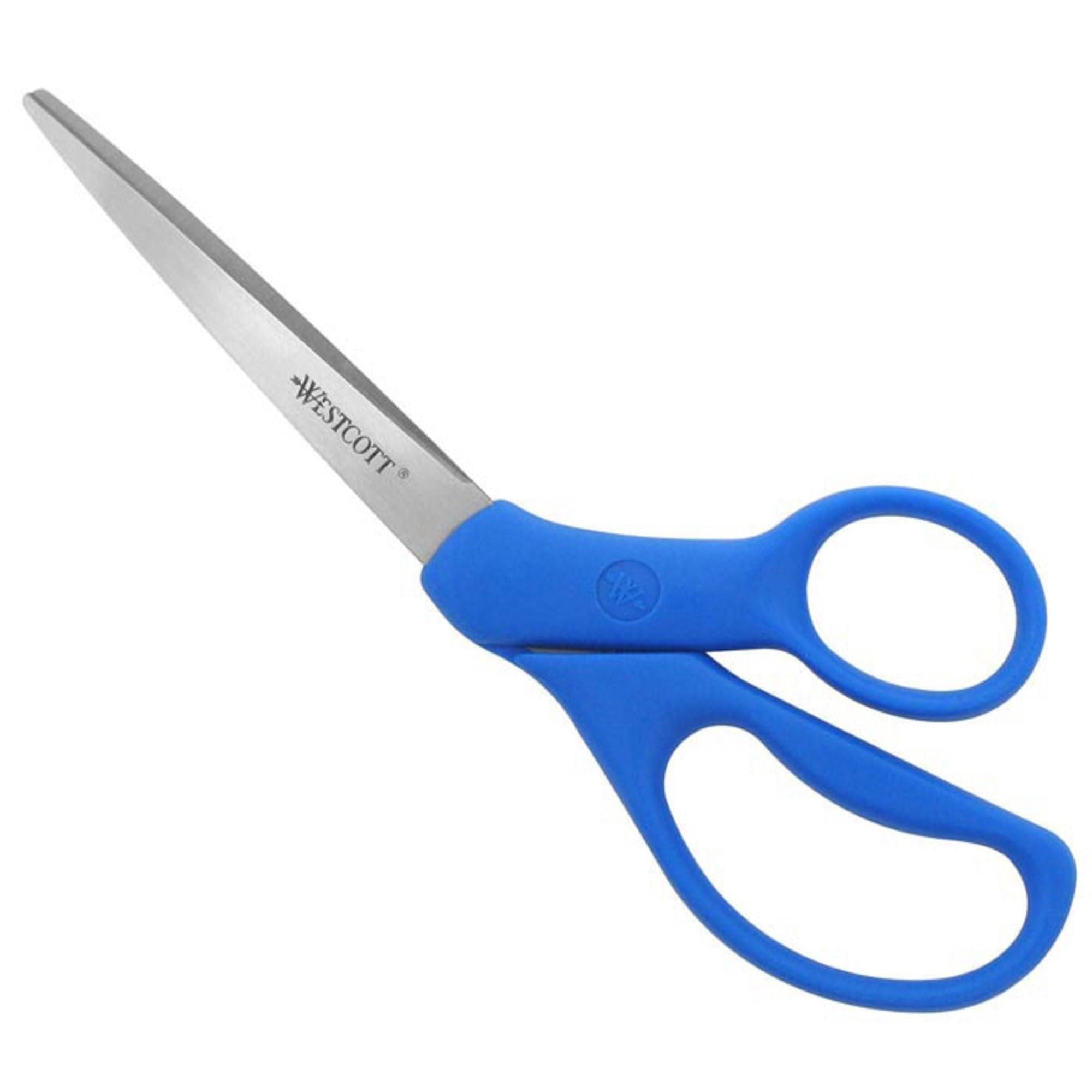 Westcott 43218 All Purpose Preferred Stainless Steel Scissors, 8" Bent, Blue