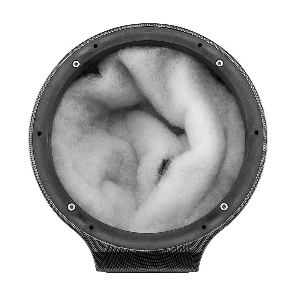 DS18 CF-JS8 Carbon Fiber Flat Mount POD Universal Enclosure 8" - for All Elements Jet SKI, Marine, Jeep & UTV/ATV - Pair (NO Speaker)