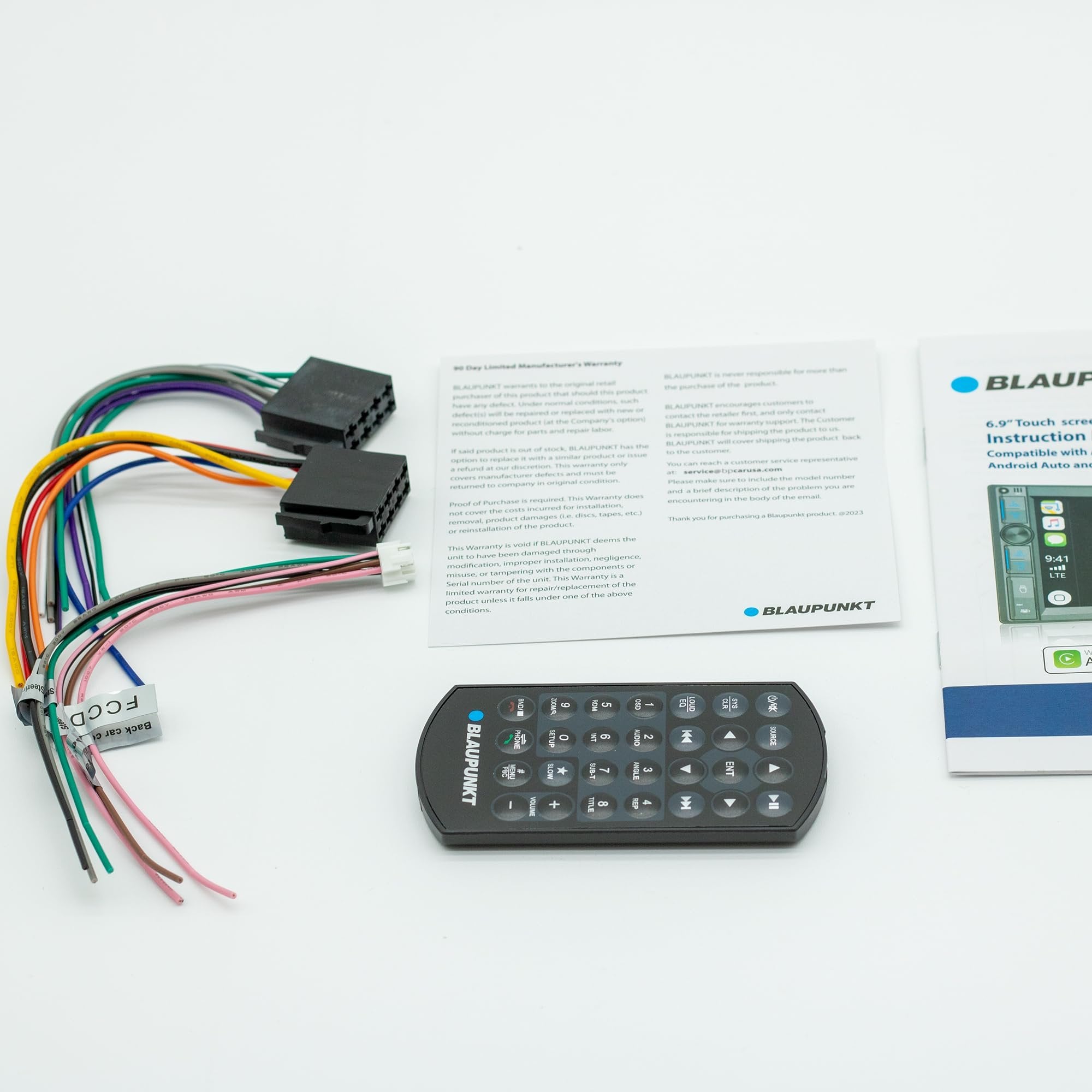 BLAUPUNKT ORLANDO750 Car Stereo - 6.9" Touchscreen, Wireless Apple CarPlay, Wireless Android Auto, Bluetooth, USB Playback, EQ Presets, Safety Features