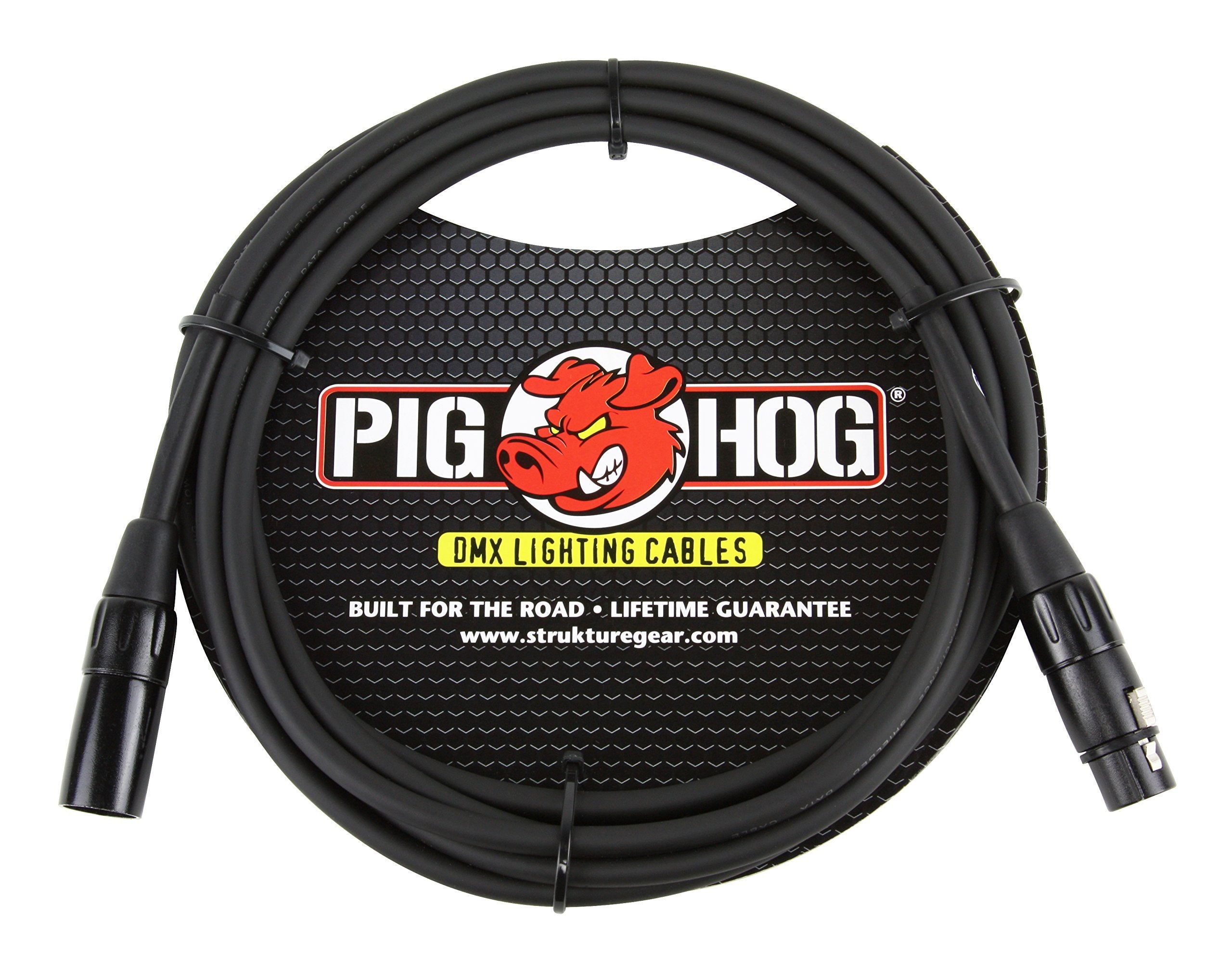 Pig Hog PHDMX10 3 Pin DMX Lighting Cable, 10 Feet