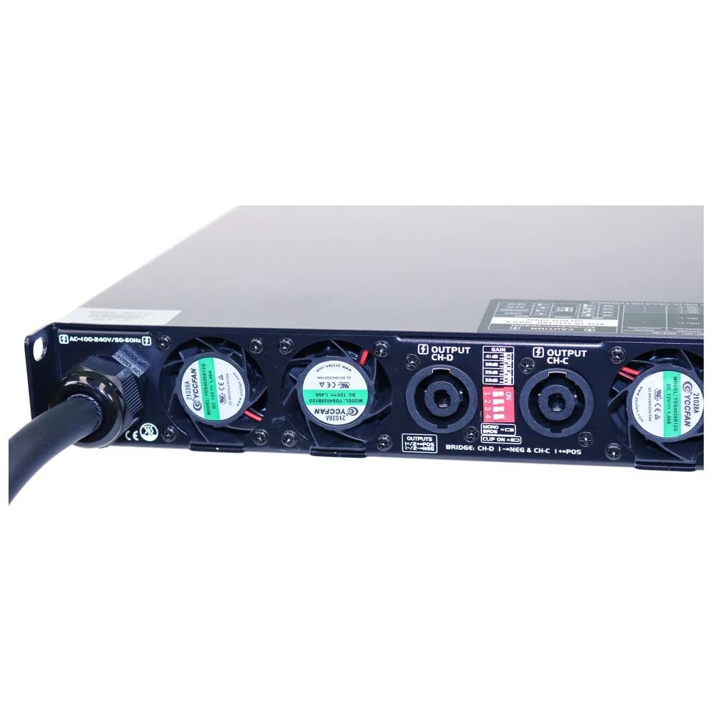 ANTAKIPRO AP-410 Professional High Power Audio Class-D Power Amplifier 4 x 2890 Watts @ 2 Ohms Per Channel with Dual Digital Signal LEDs 1 U Rack Mount