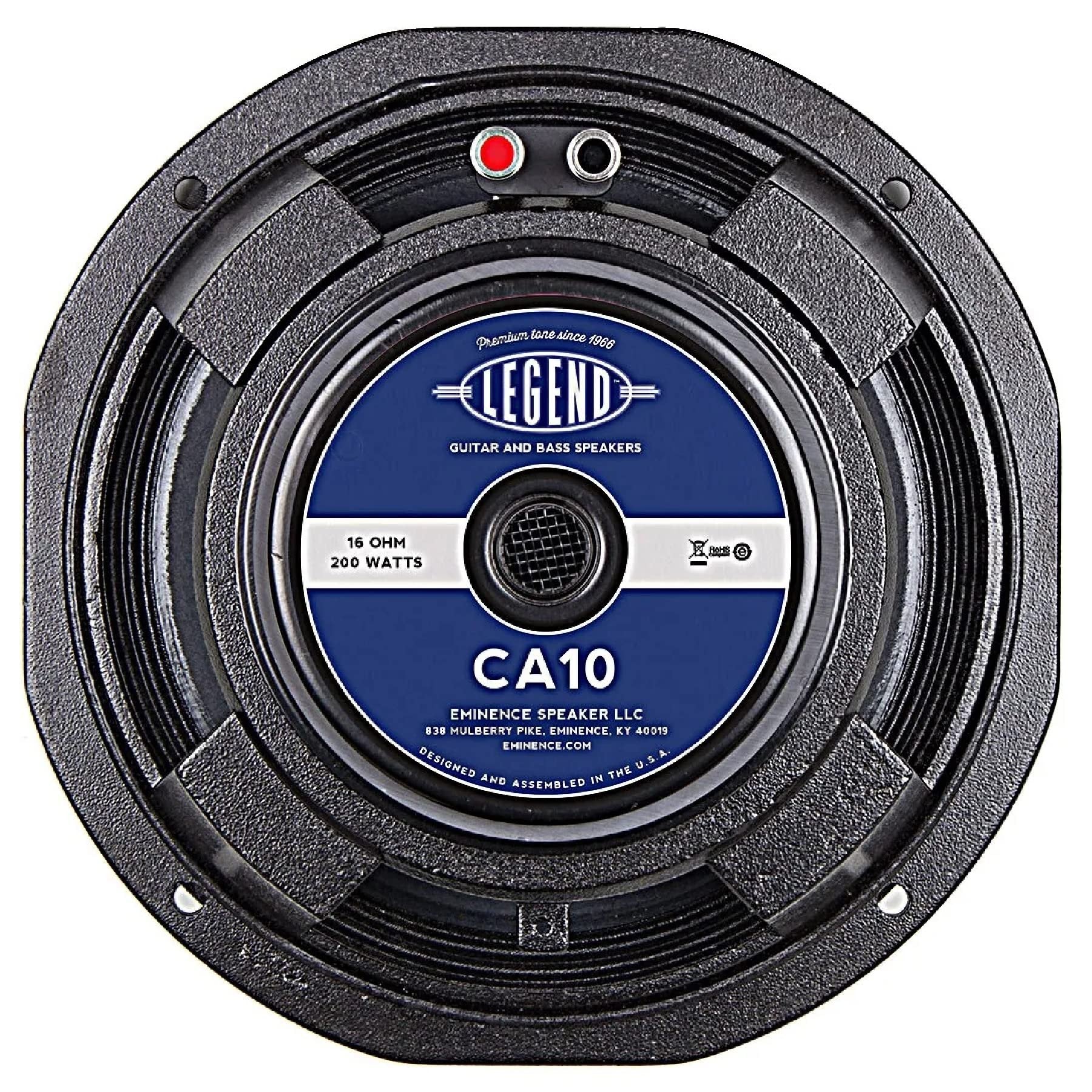 Eminence Legend 1058 10" Guitar Speaker, 75 Watts at 8 Ohms, Black