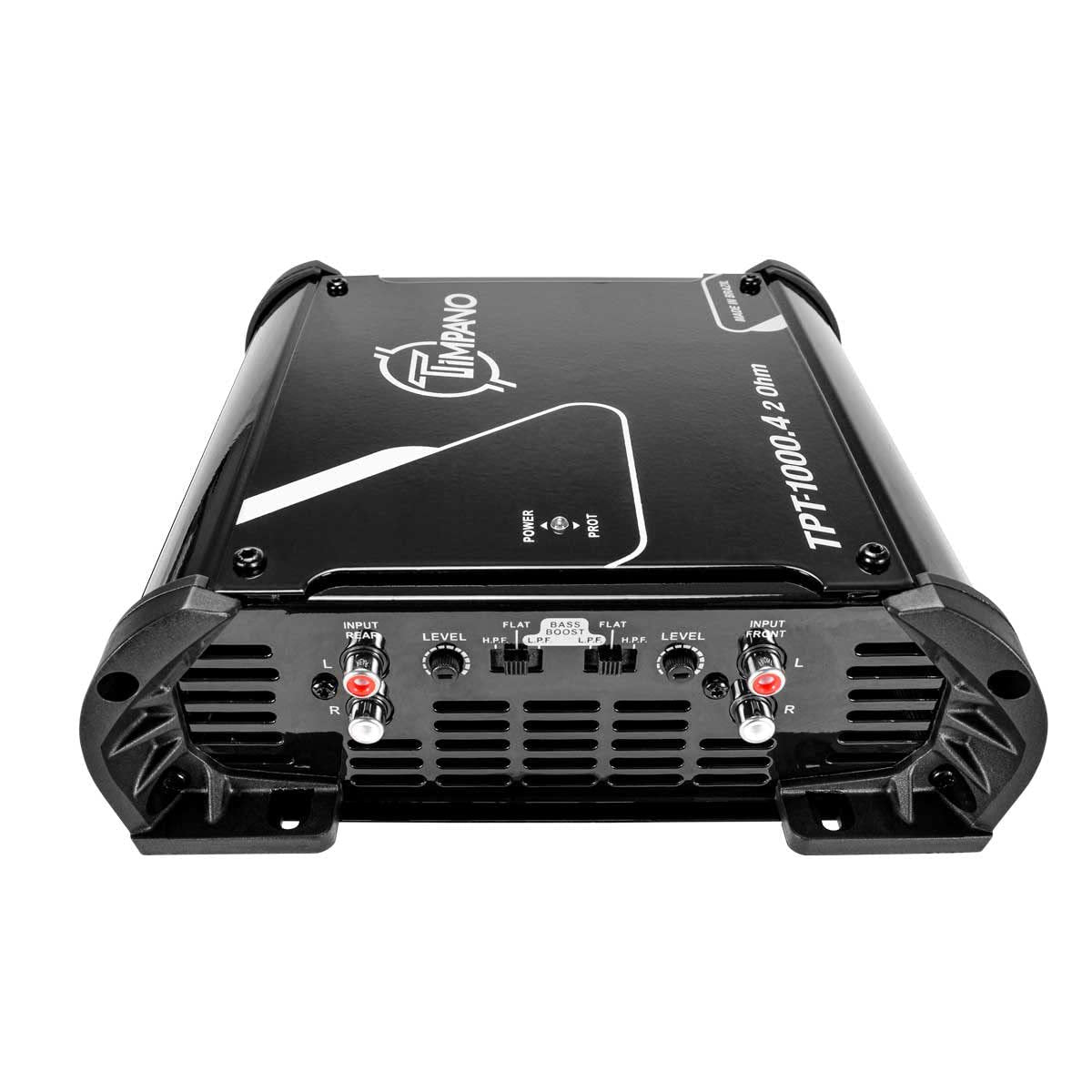 Timpano TPT-1000.4 Compact 4 Channel Car Audio Amplifier – 4 x 260 Watts at 2 Ohms – High Power Stereo 12 Volts Full Range Class D Amp Bridgeable
