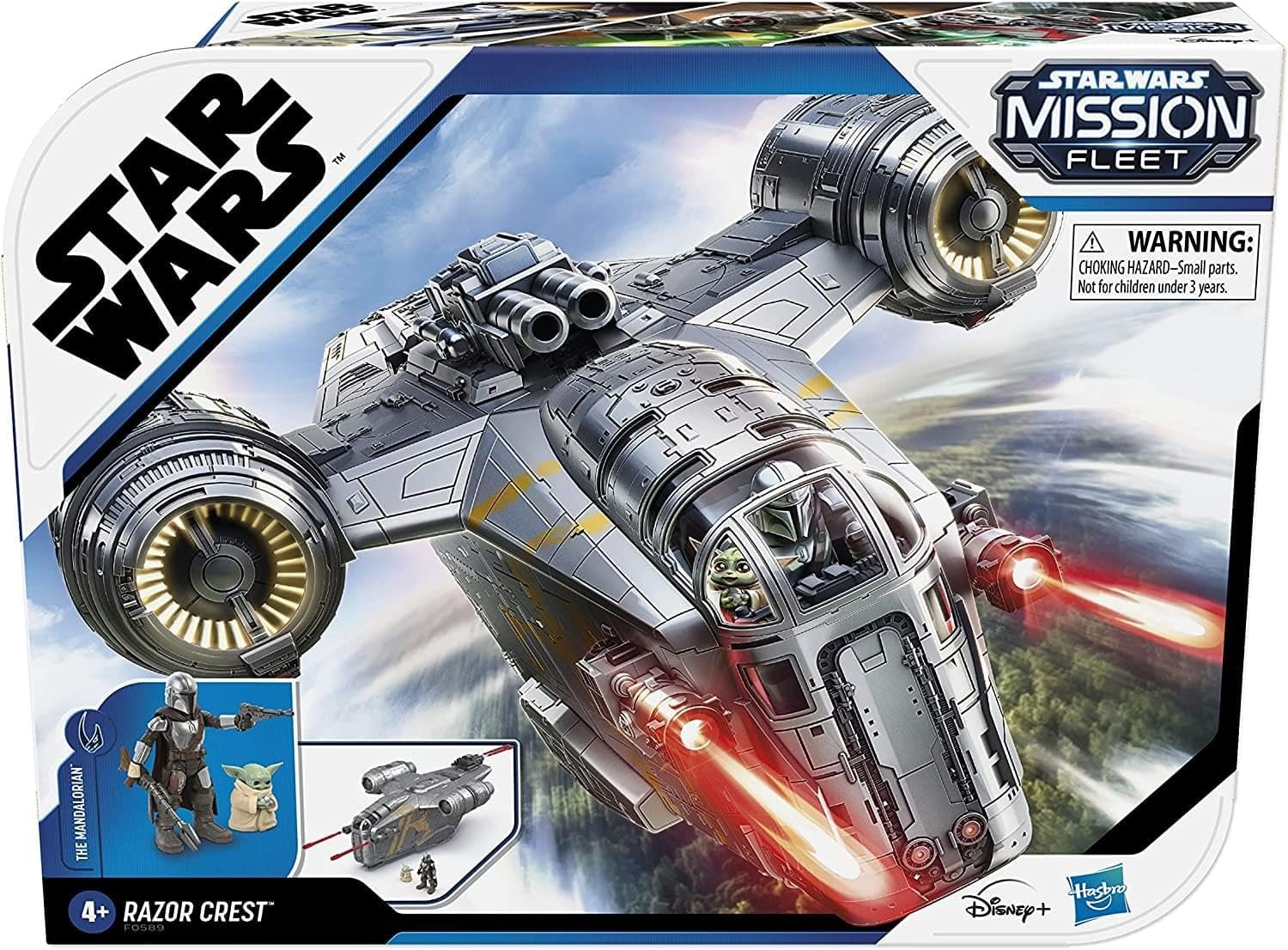 STAR WARS Mission Fleet The Mandalorian The Child Razor Crest Outer Rim Run Deluxe Vehicle with 2.5-Inch-Scale Figure for Kids Ages 4 and Up