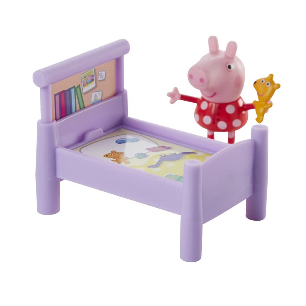 Peppa Pig Peppa's Adventures Bedtime with Peppa Accessory Set Preschool Toy, Figure and 5 Accessories, for Ages 3 and up