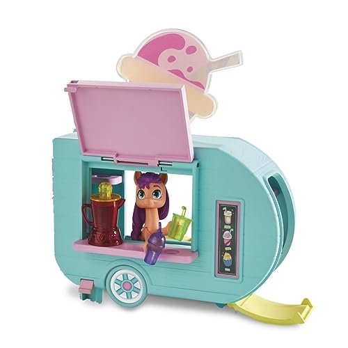 My Little Pony Playset Sunny Starscout Smoothie Truck Set, Hoof to Heart Pony Doll, Toys for Girls and Boys 5 Years Old+
