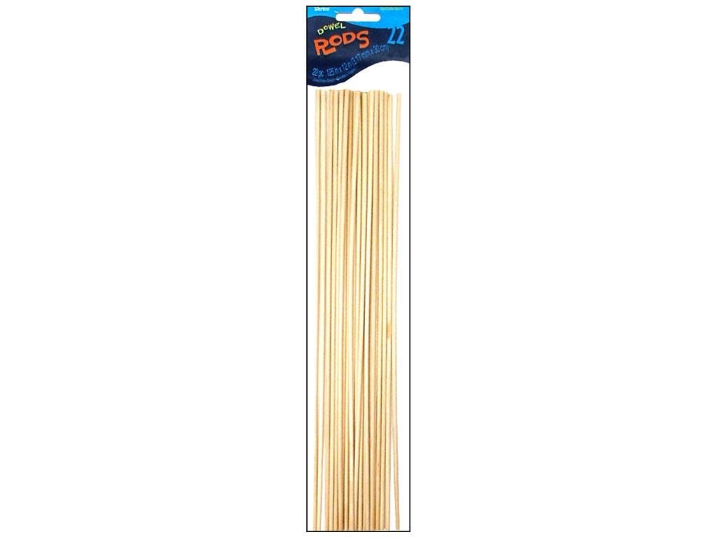 Darice 9162-01 Unfinished Natural Wood Craft Dowel Rod, 1/8-Inch
