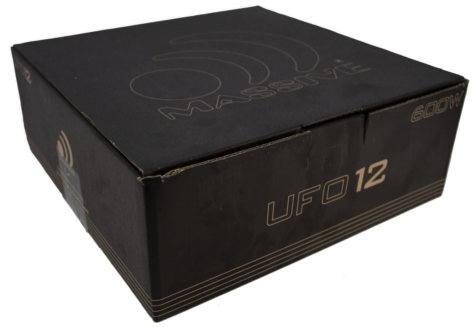 Massive Audio UFO12 12-inch Shallow Subwoofer High Powered 600 Watt Shallow Mount Subwoofer 3-inch Voice Coil Dual 4 Ohm Low Profile Car Subwoofer with Deep Bass. Sold Individually