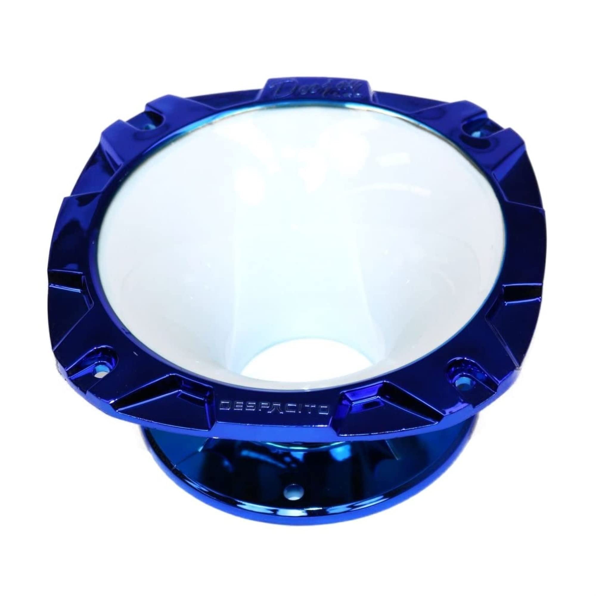 DEEJAY LED TBH2INSHORTWHBLU DJL Short 2" Bolt ON Horn White Blue