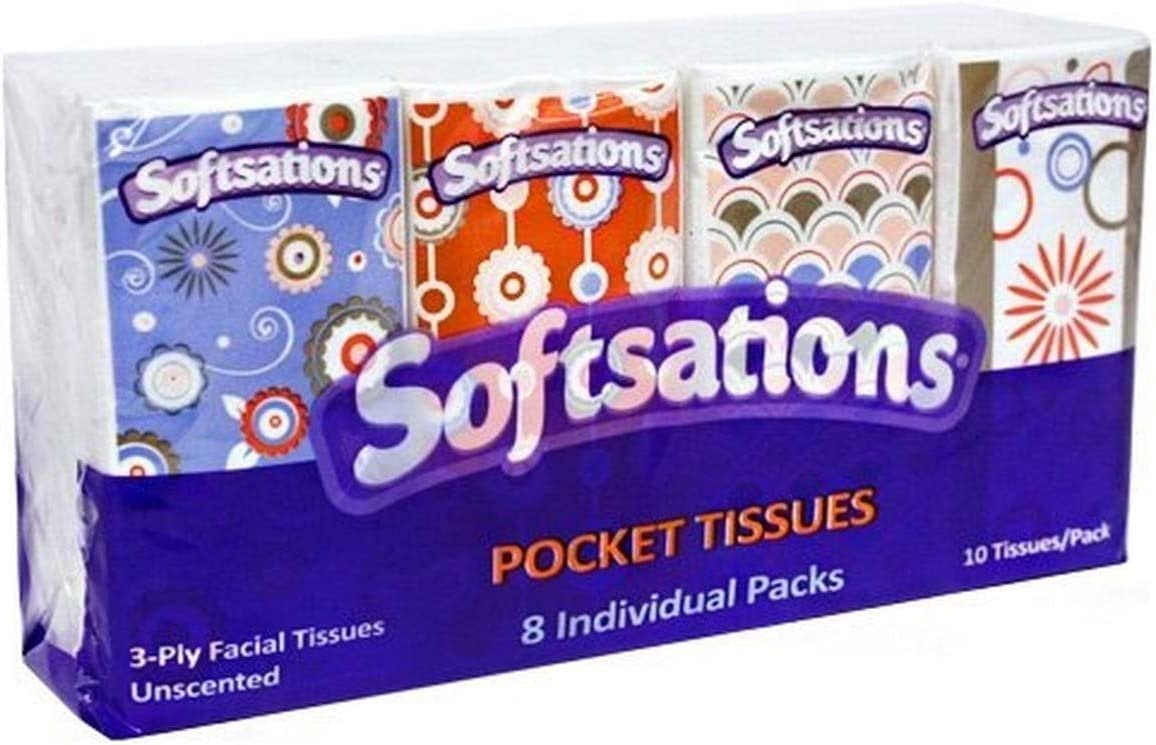 Nicole Home Collection 02074 Pocket Tissues 3 Ply 8 Pack - 384 Per Case