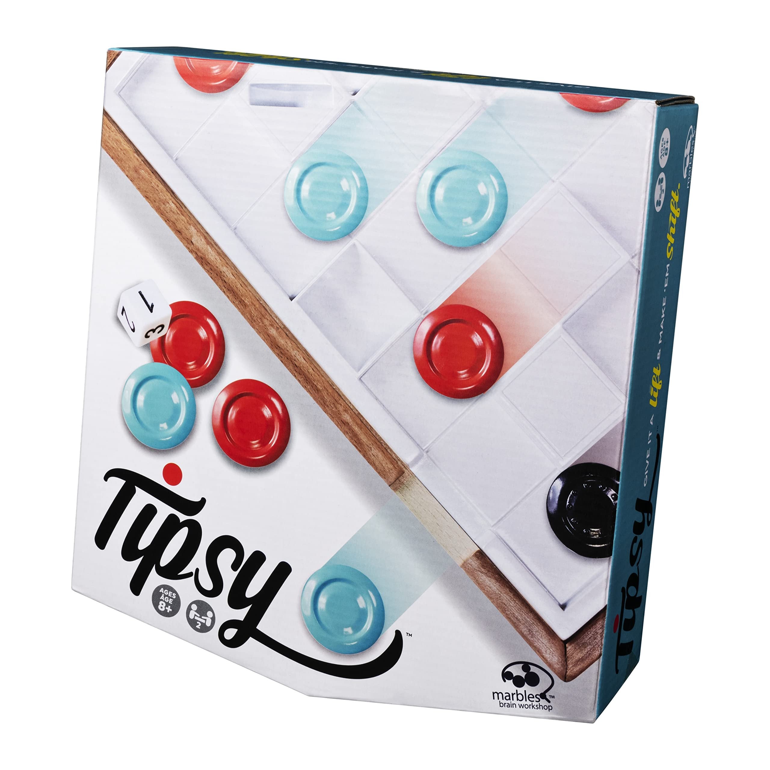 Marbles Tipsy, Strategic and Challenging 3D Gravity Game for 2 Players, for Kids Aged 8 and Up