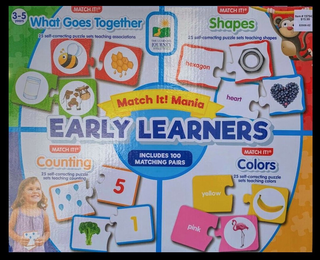 MATCH It MANIA ( EARLY LEARNERS ) Learning Resources Building Someone Amazing