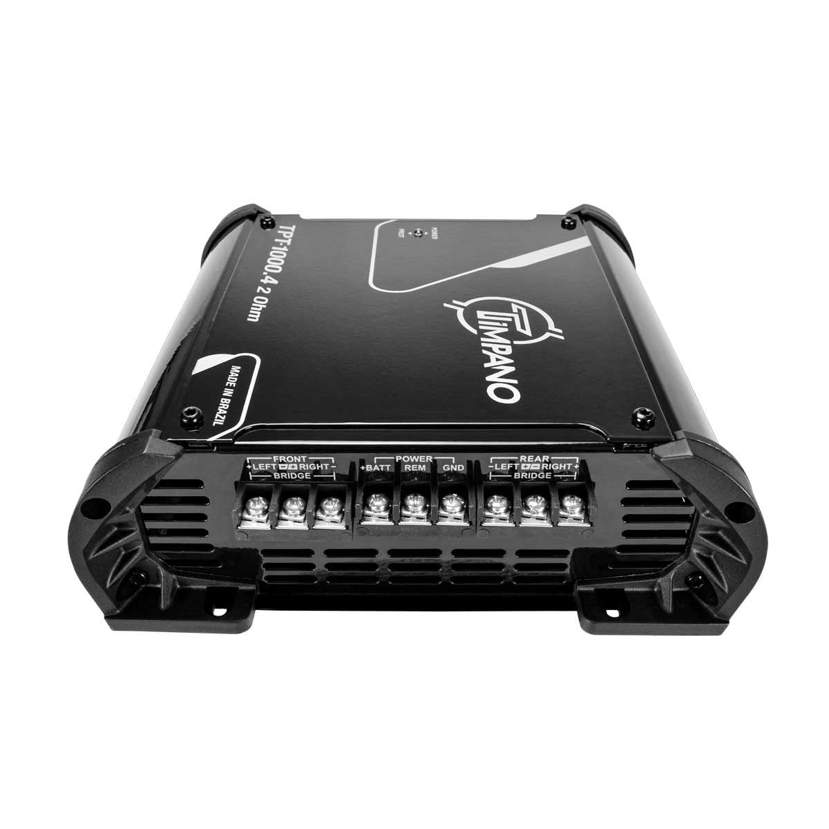 Timpano TPT-1000.4 Compact 4 Channel Car Audio Amplifier – 4 x 260 Watts at 2 Ohms – High Power Stereo 12 Volts Full Range Class D Amp Bridgeable