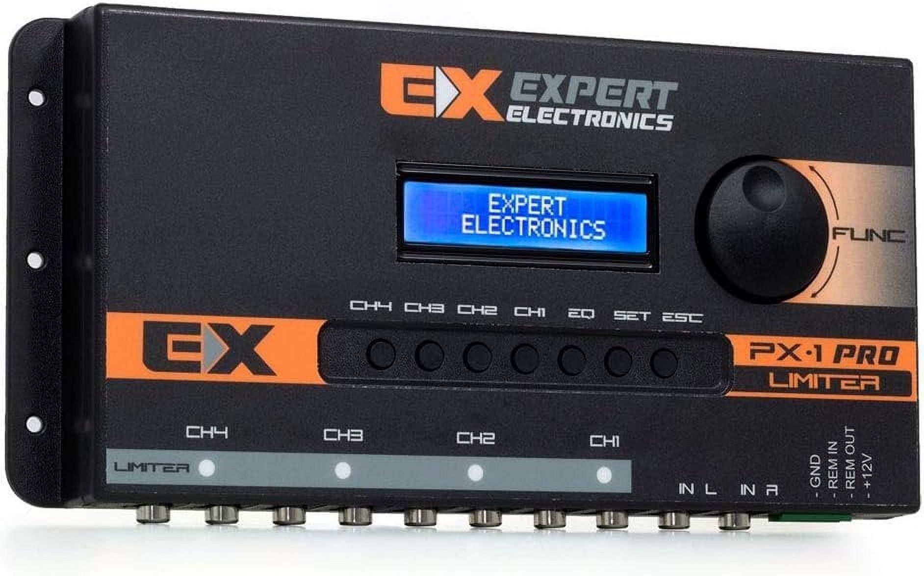 Expert Electronics PX1CONNECT Bluetooth 4 Output Channels Car Audio Processor Equalizer 15 Bands of Input EQ 1 Band of Parametric Equalization per Channel