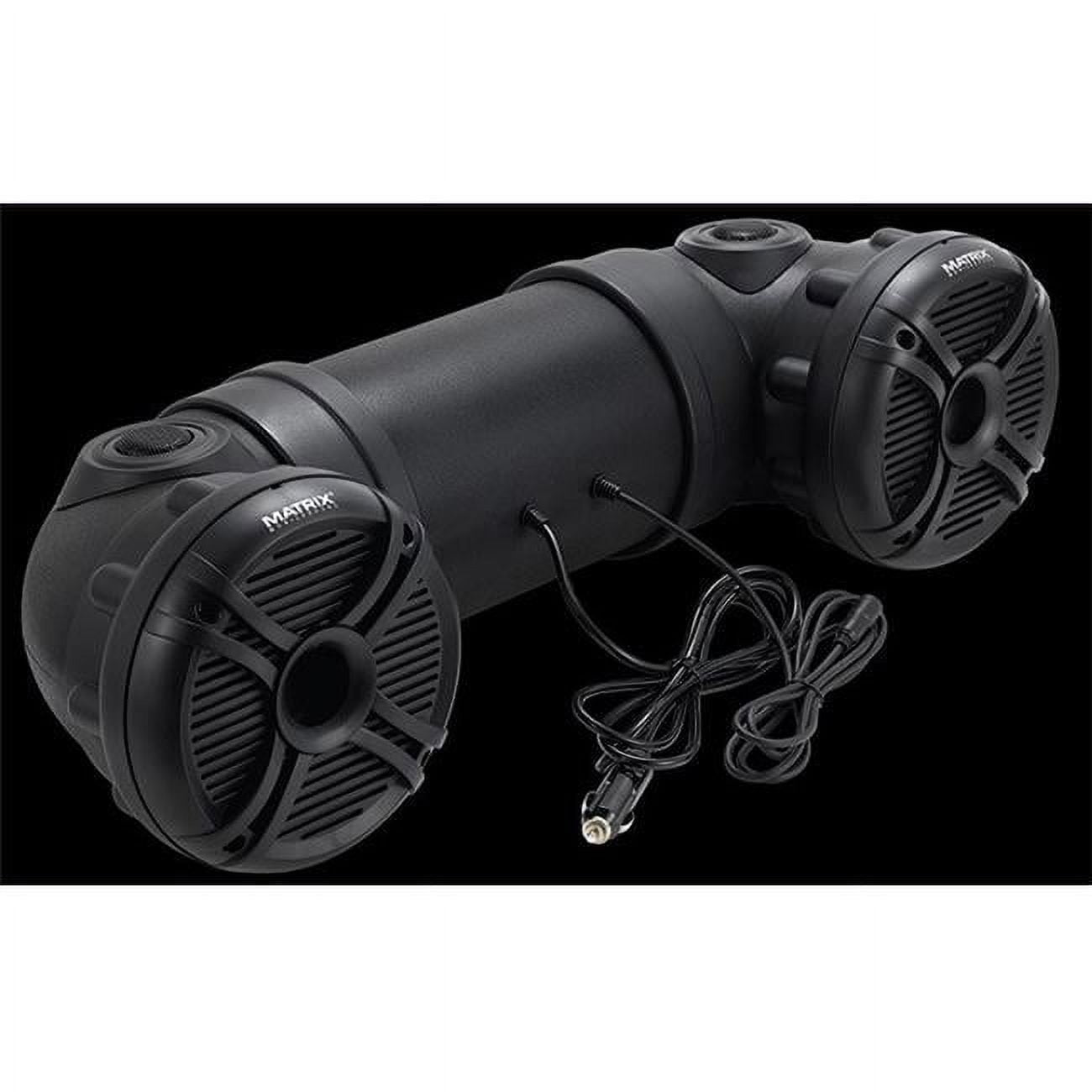 Matrix ATVX65B 6.5 in. 450 watt 2-Way Bluetooth ATV & Marine Amplified System