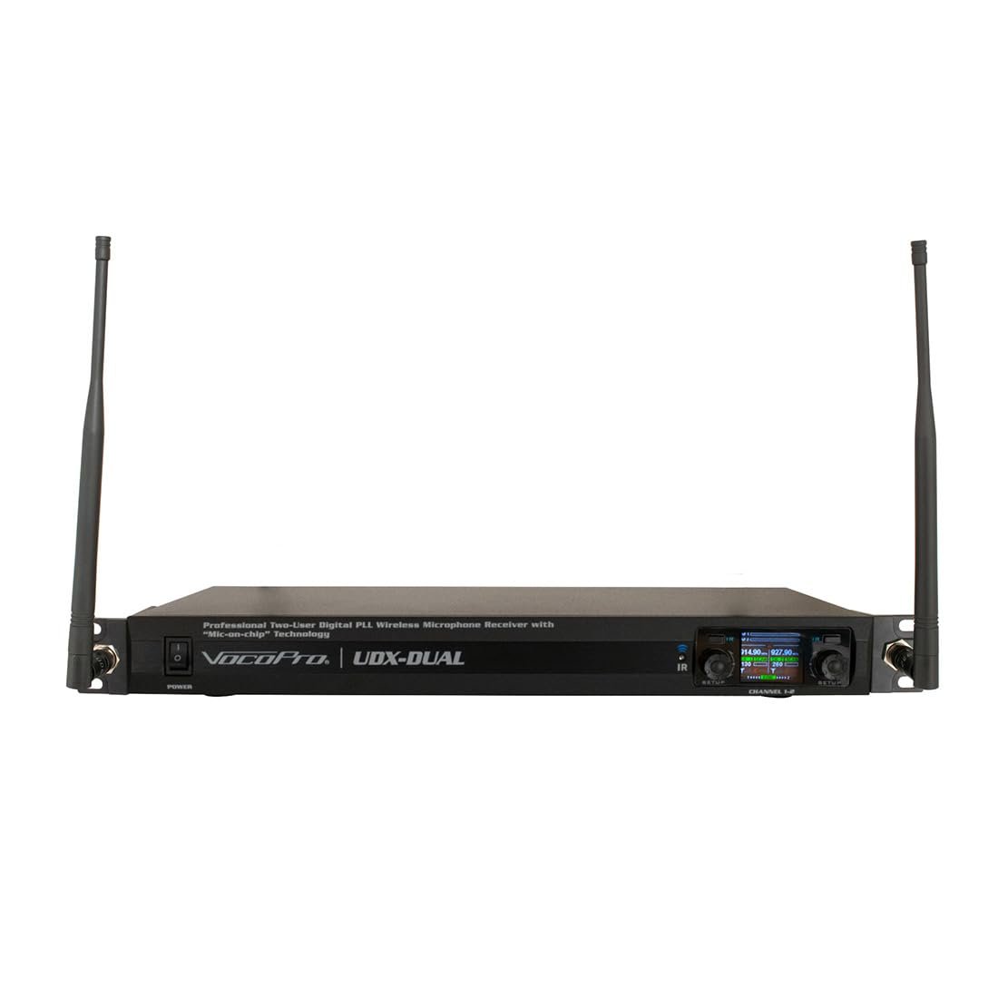 VocoPro Digital UHF PLL Wireless System with Guitar Transmitter and Headset Microphone with Wireless Bodypack